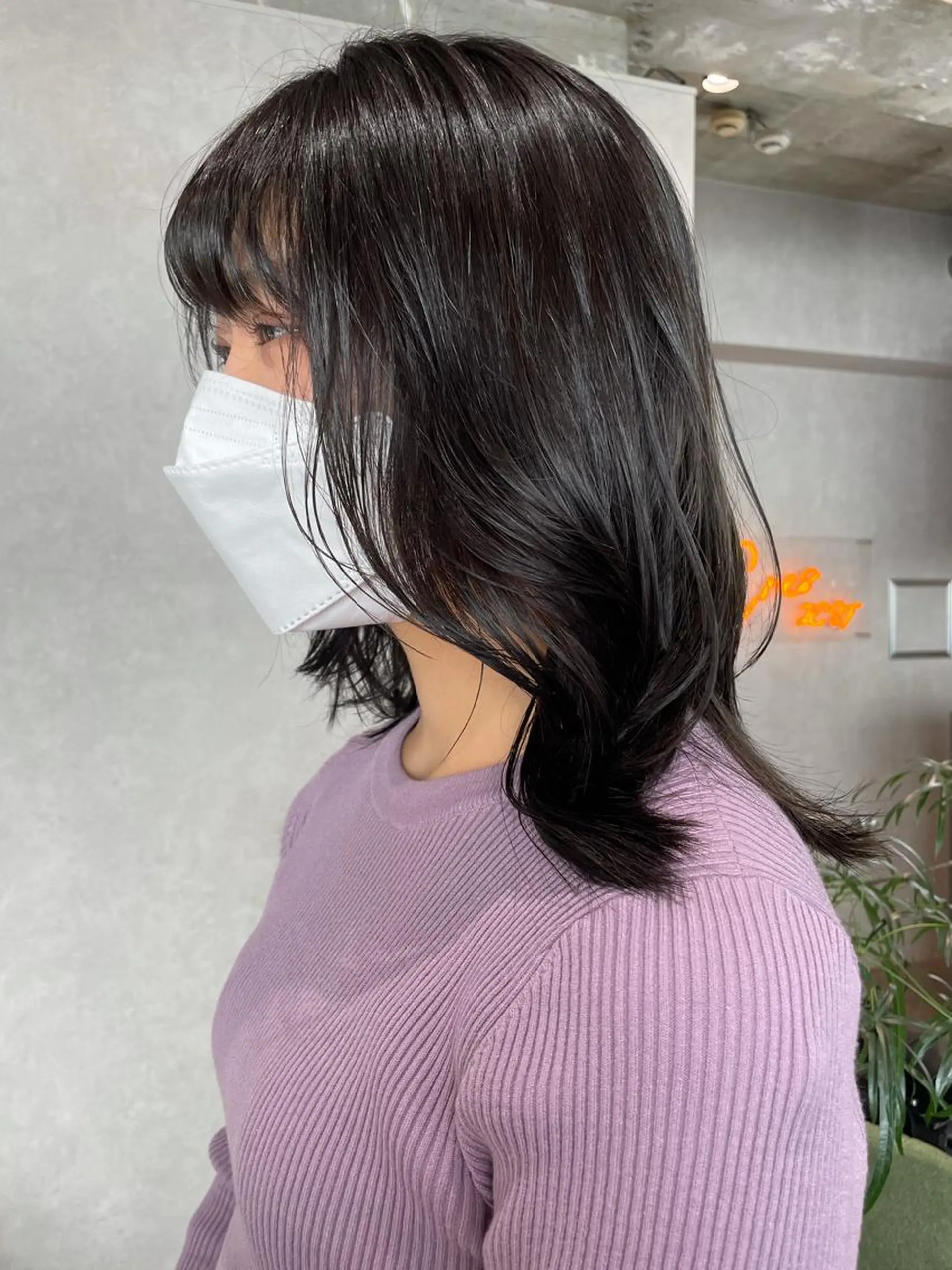 セミロング カラー 透明感カラー ヘアカラー ナチュラル透明感🌱 小山美樹子のヘアスタイル