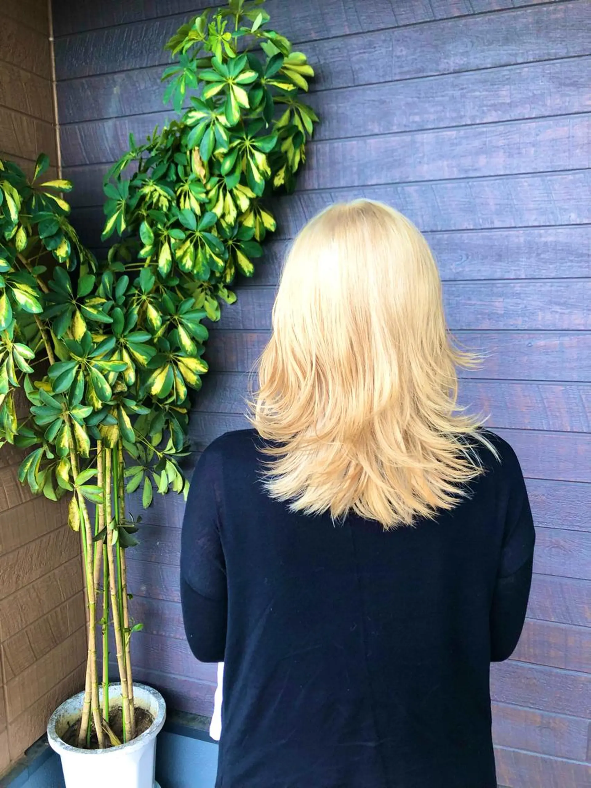 セミロング 太白区/白髪ぼかし ハイライト/千葉達人のヘアスタイル