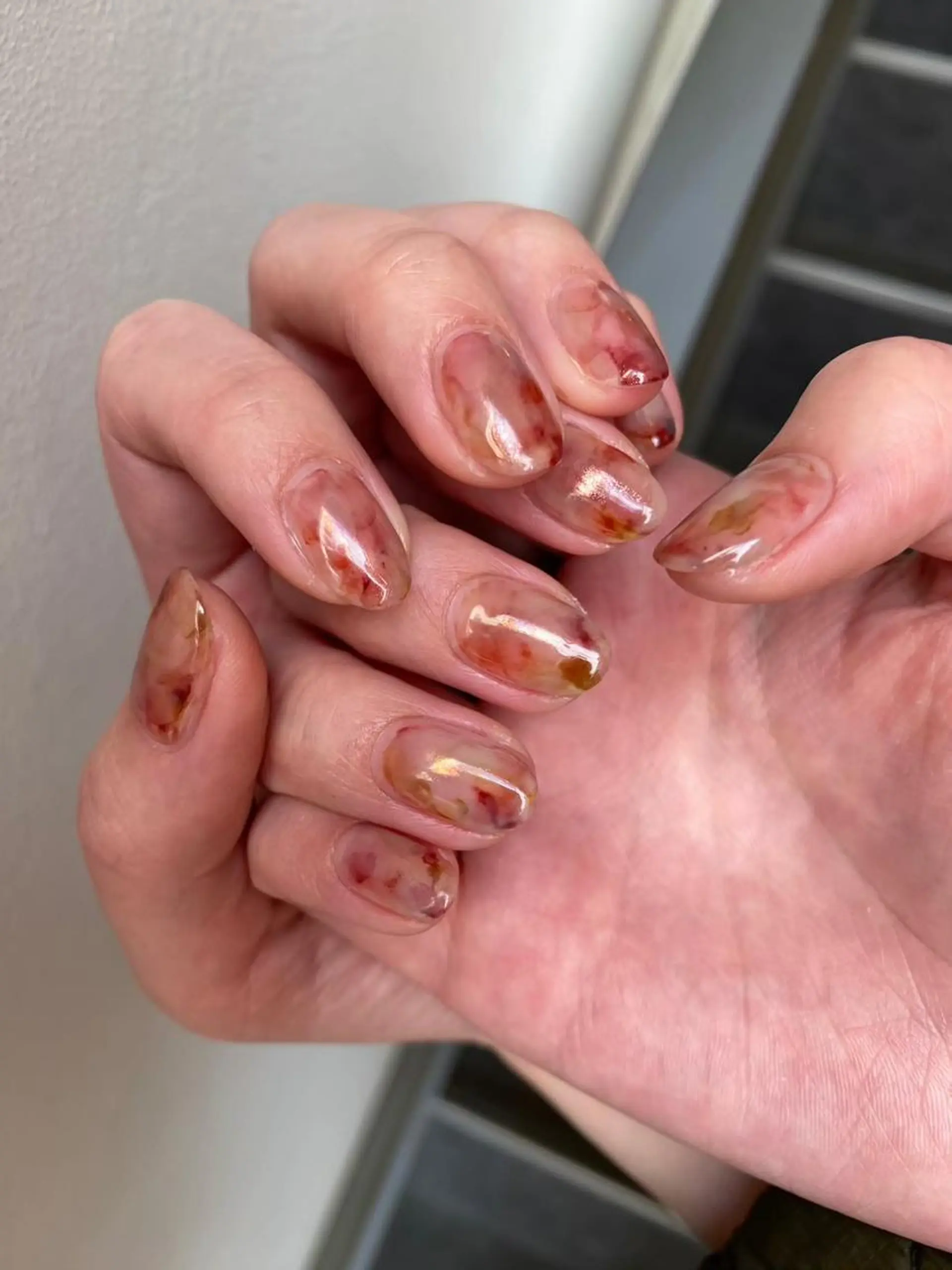 ネイル オーロラネイル マグネットネイル ニュアンスネイル オフィスネイル シンプルネイル ハンドネイル 草加ニュアンスネイル 🌚hersのネイルデザイン