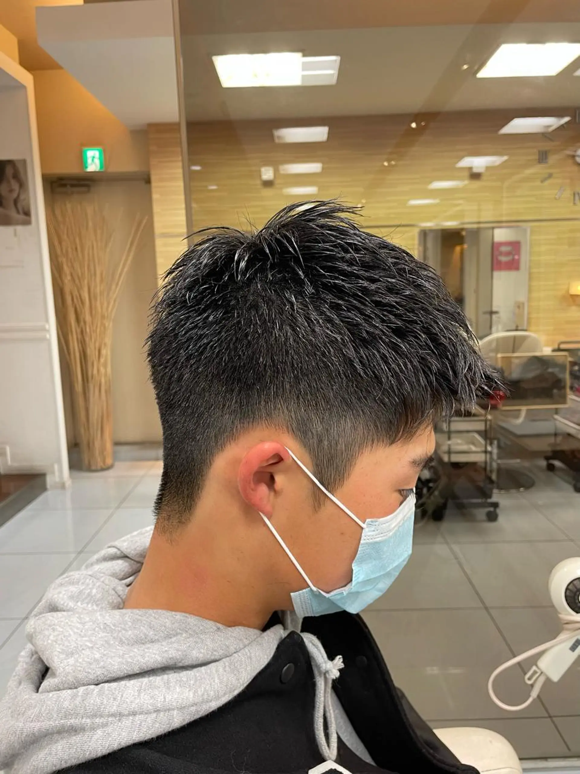 ショート ヘアアレンジ メンズ アップバング フェードカット メンズハイライト メンズメッシュ マッシュ カット 🔮メンズ縮毛矯正 メンズパーマ💎竹永のヘアスタイル