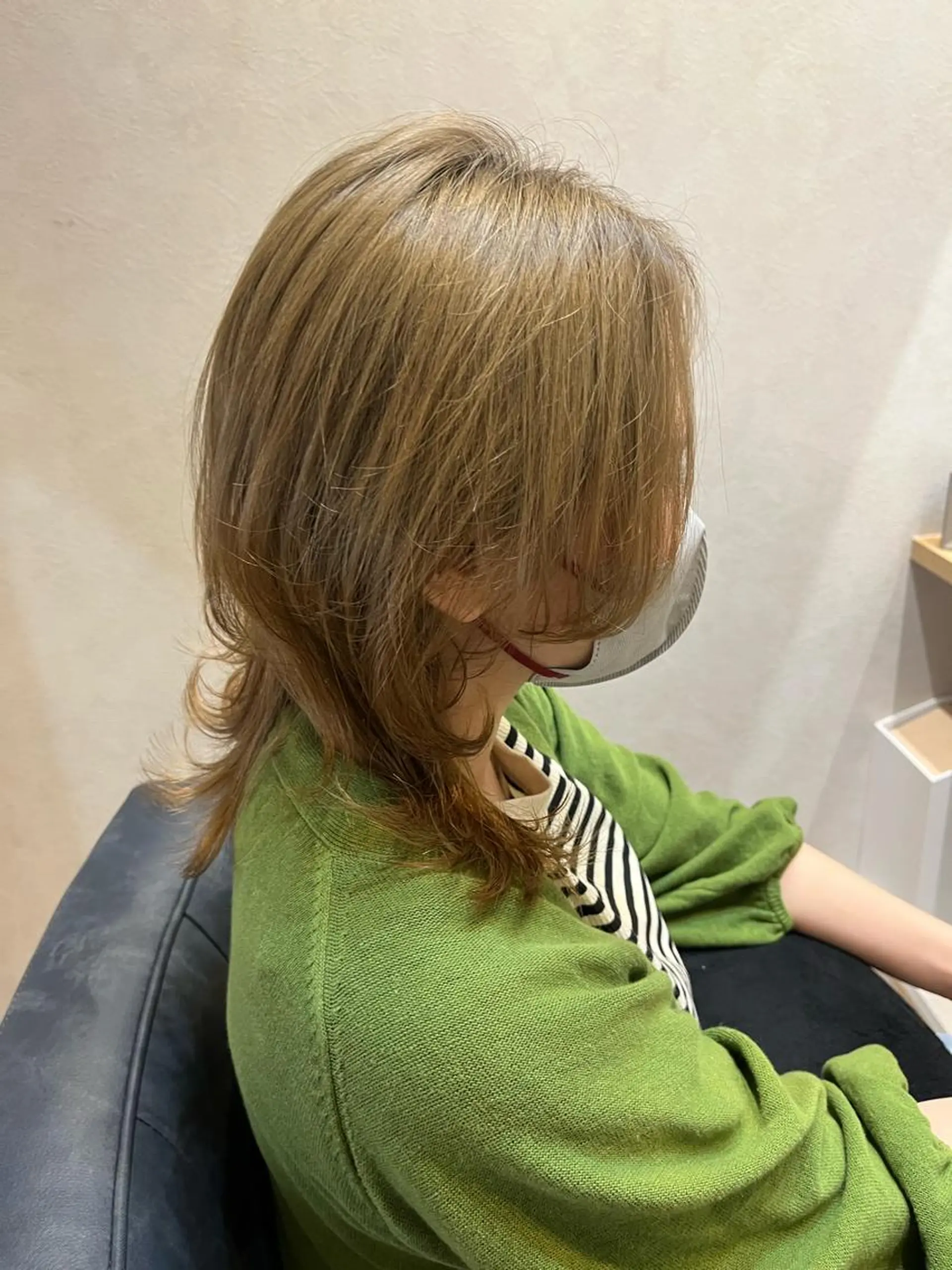 ショート ボブ ハイライト 髪質改善 韓国風ヘア レイヤーカット カット ヘアカラー N°number大分 ナンバーmikotoのヘアスタイル