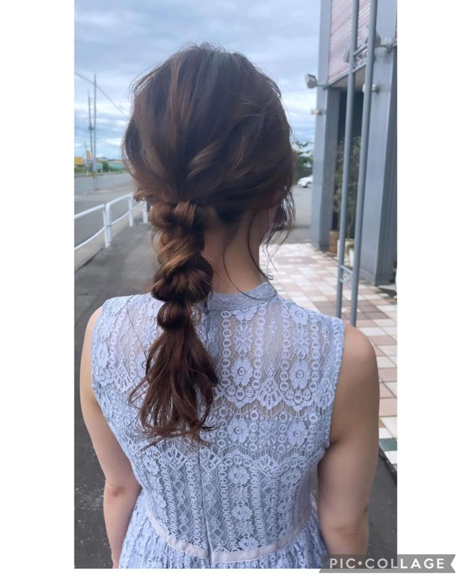 ミディアム カラー ヘアアレンジ 佐々木 麻純のヘアスタイル