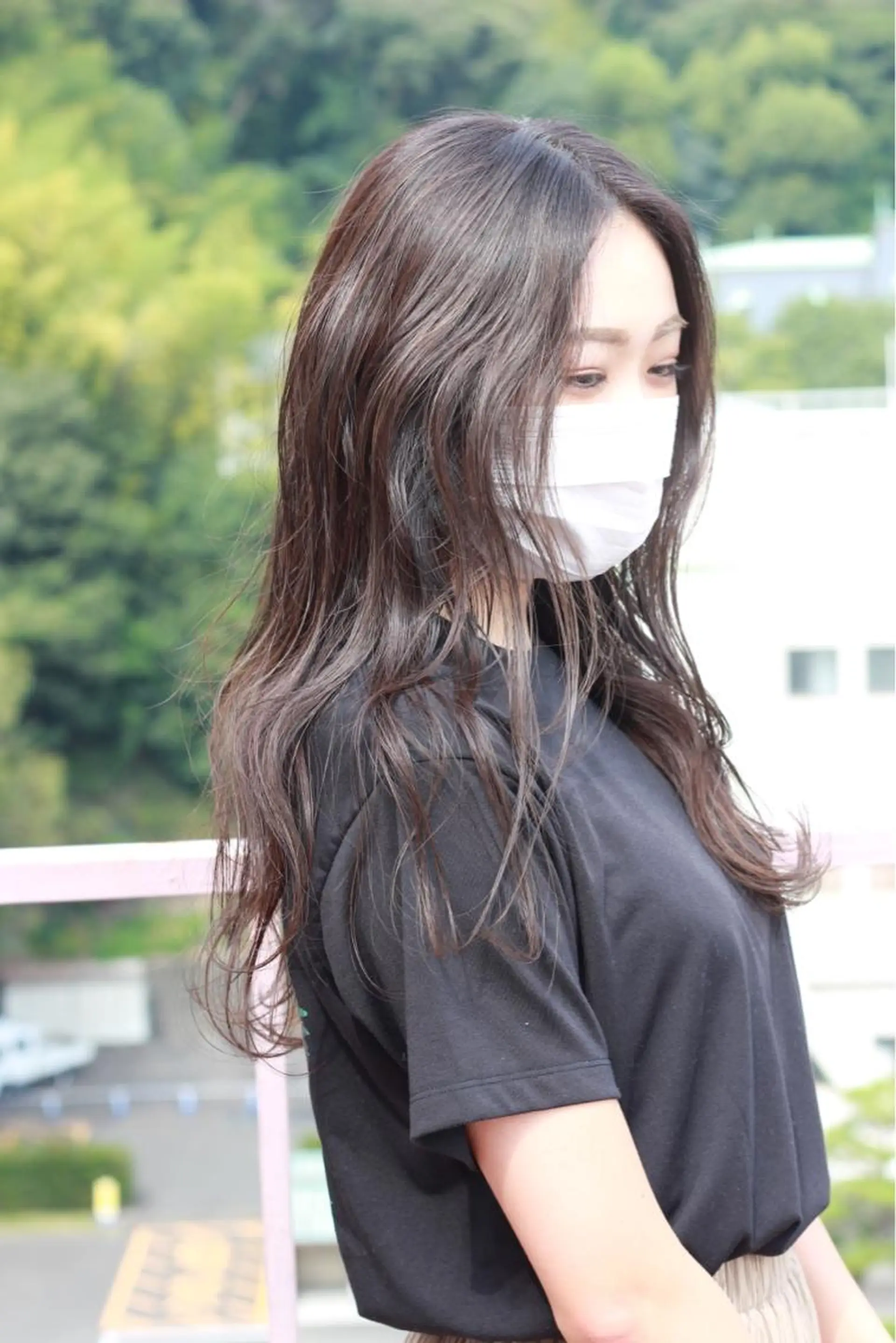 ロング カラー グレージュ カット ヘアカラー トリートメント Viage （ビアージュ）のヘアスタイル