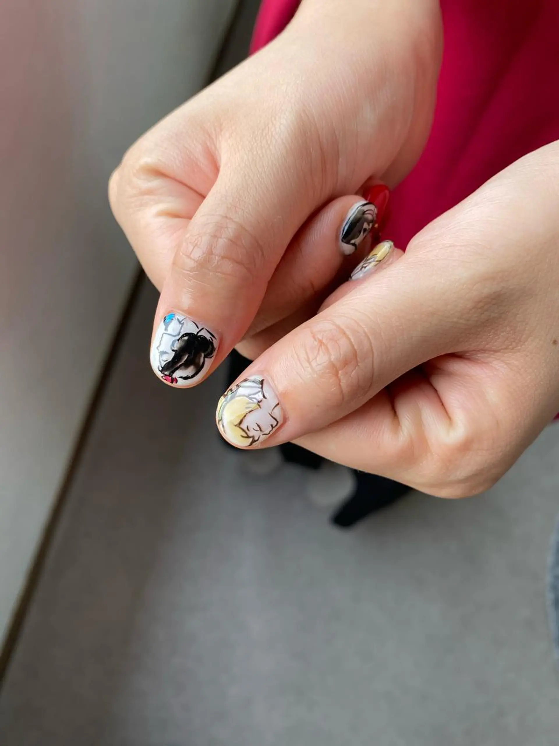 ショート カラー ネイル Nailsalon Calmeのネイルデザイン