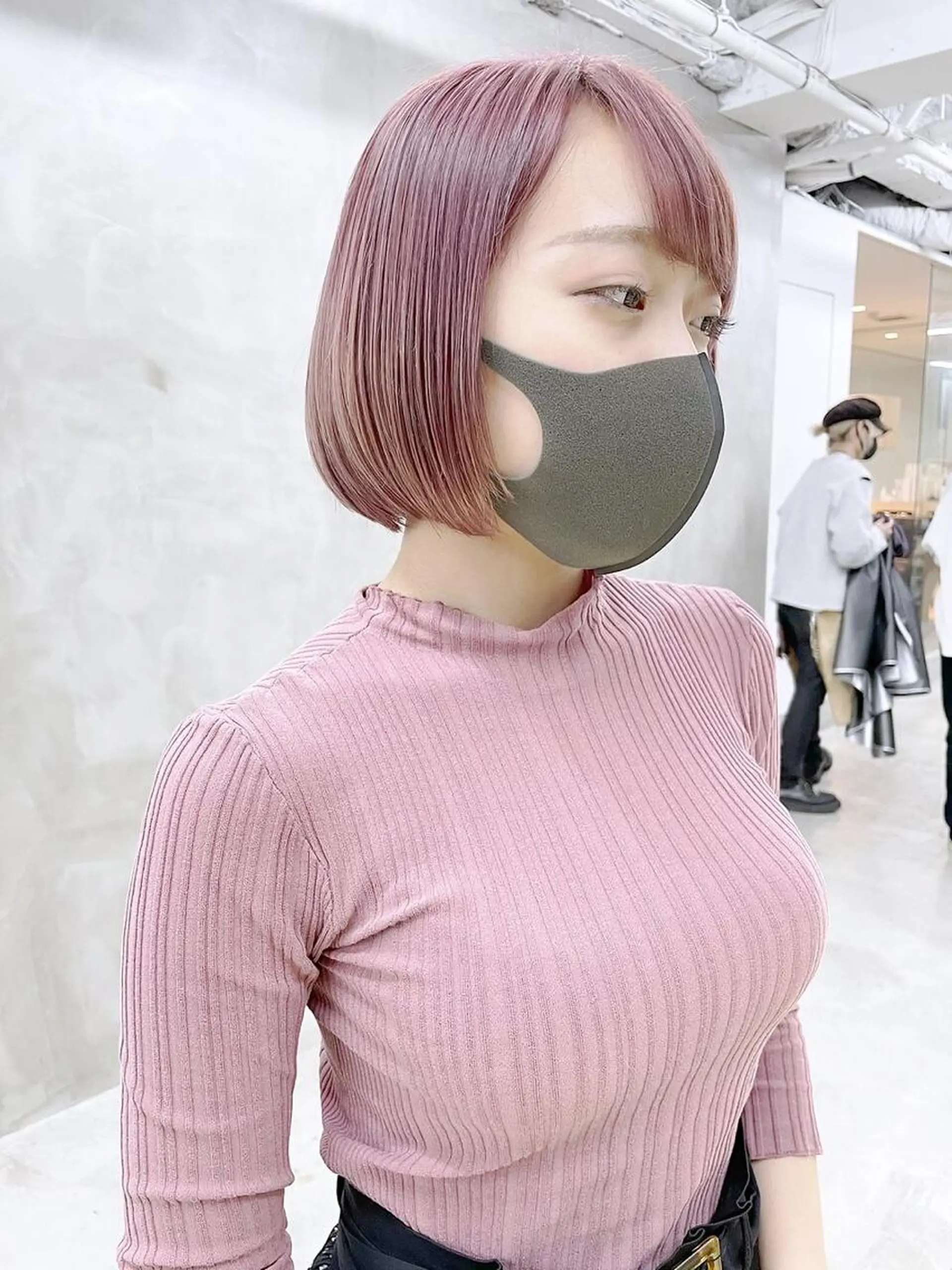 ショート カラー バレイヤージュ ブリーチ ケアブリーチ デザインカラー ダブルカラー スパイラルパーマ 🌐hina⭐️のヘアスタイル