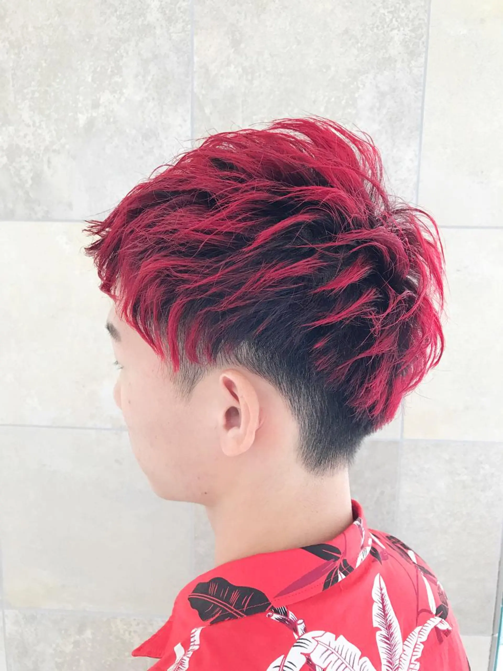 ショート カラー ヘアアレンジ メンズ 赤み消しカラー /透明感カラー 上長のヘアスタイル