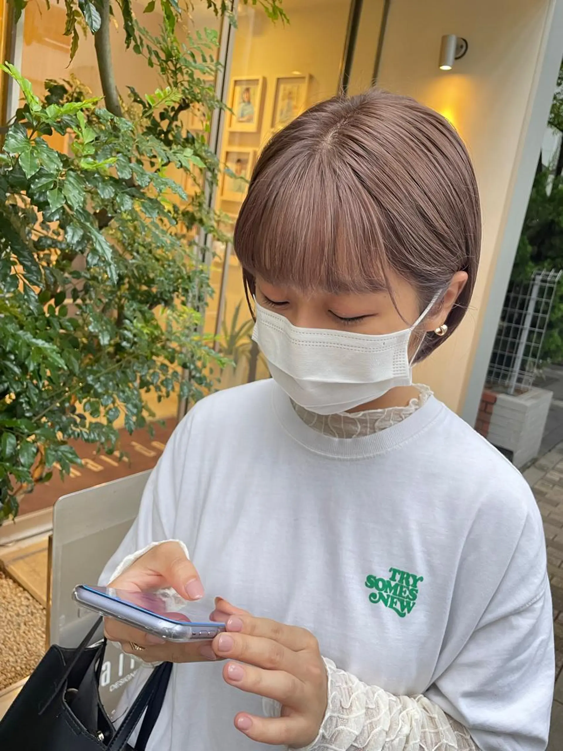 ショート ボブ 志村 萌のヘアスタイル