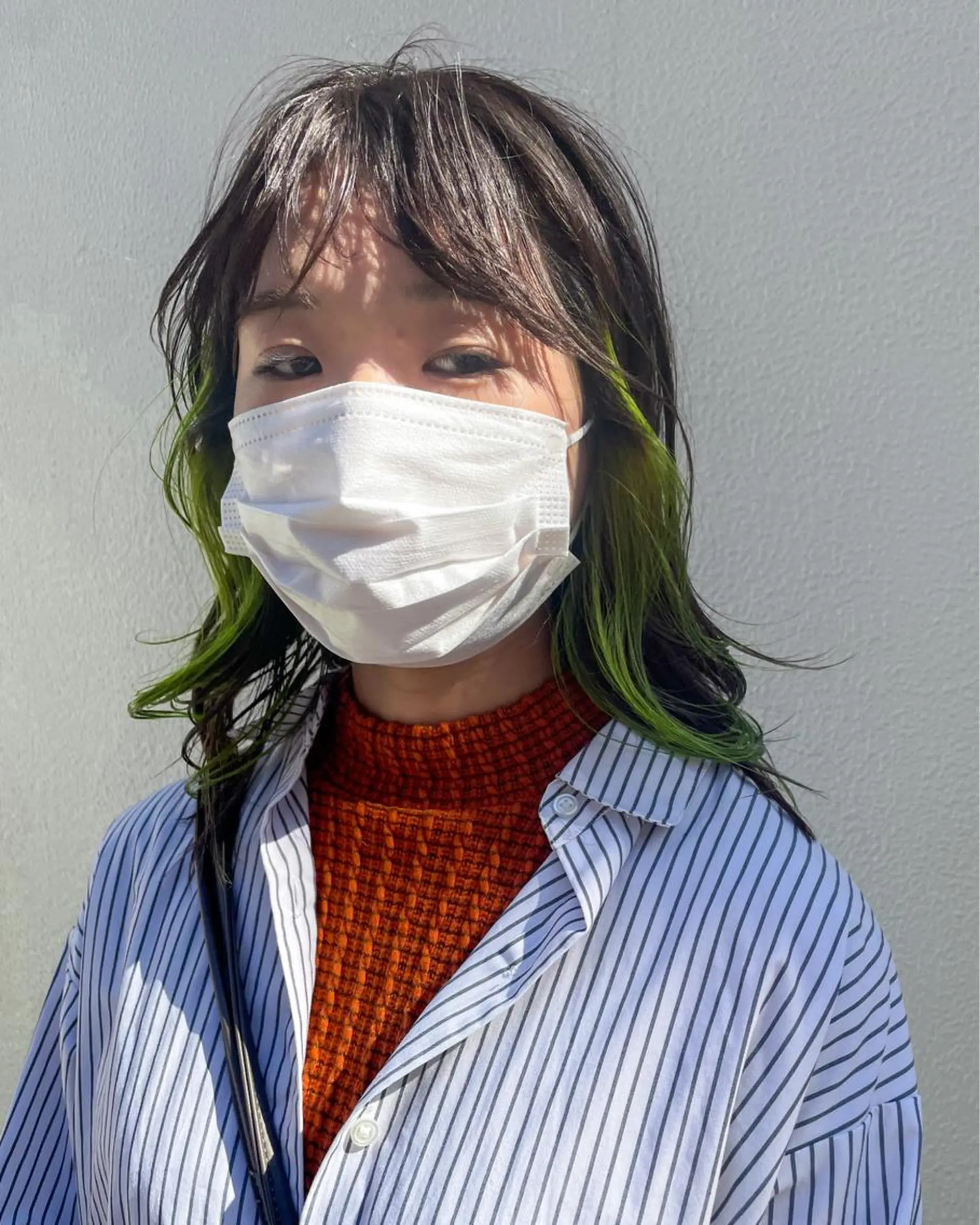 セミロング カラー ハイトーン/ブリーチ /ウルフ⛓️MAKIのヘアスタイル