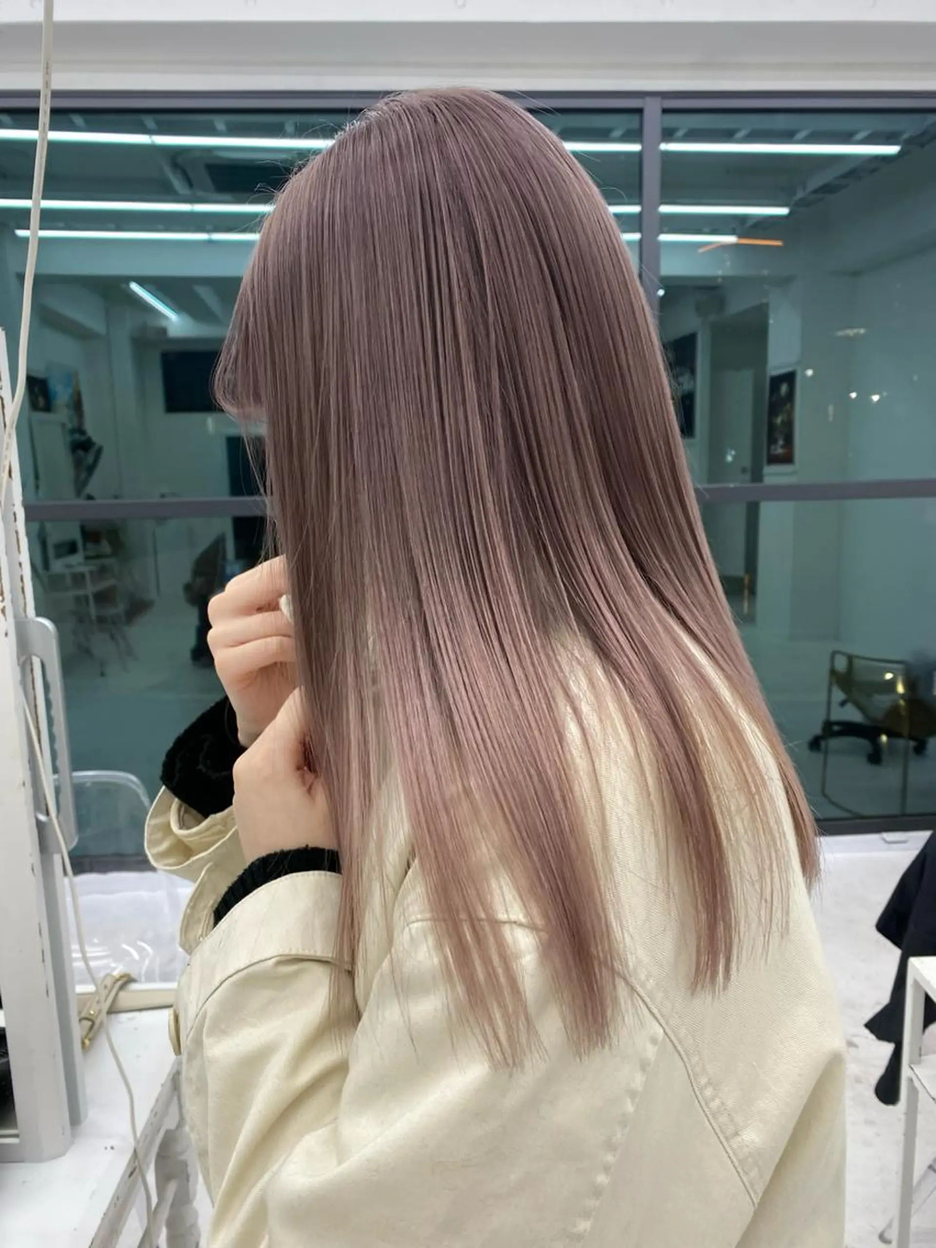 ロング カラー モリシゲ ヒカリ🦕🐬のヘアスタイル