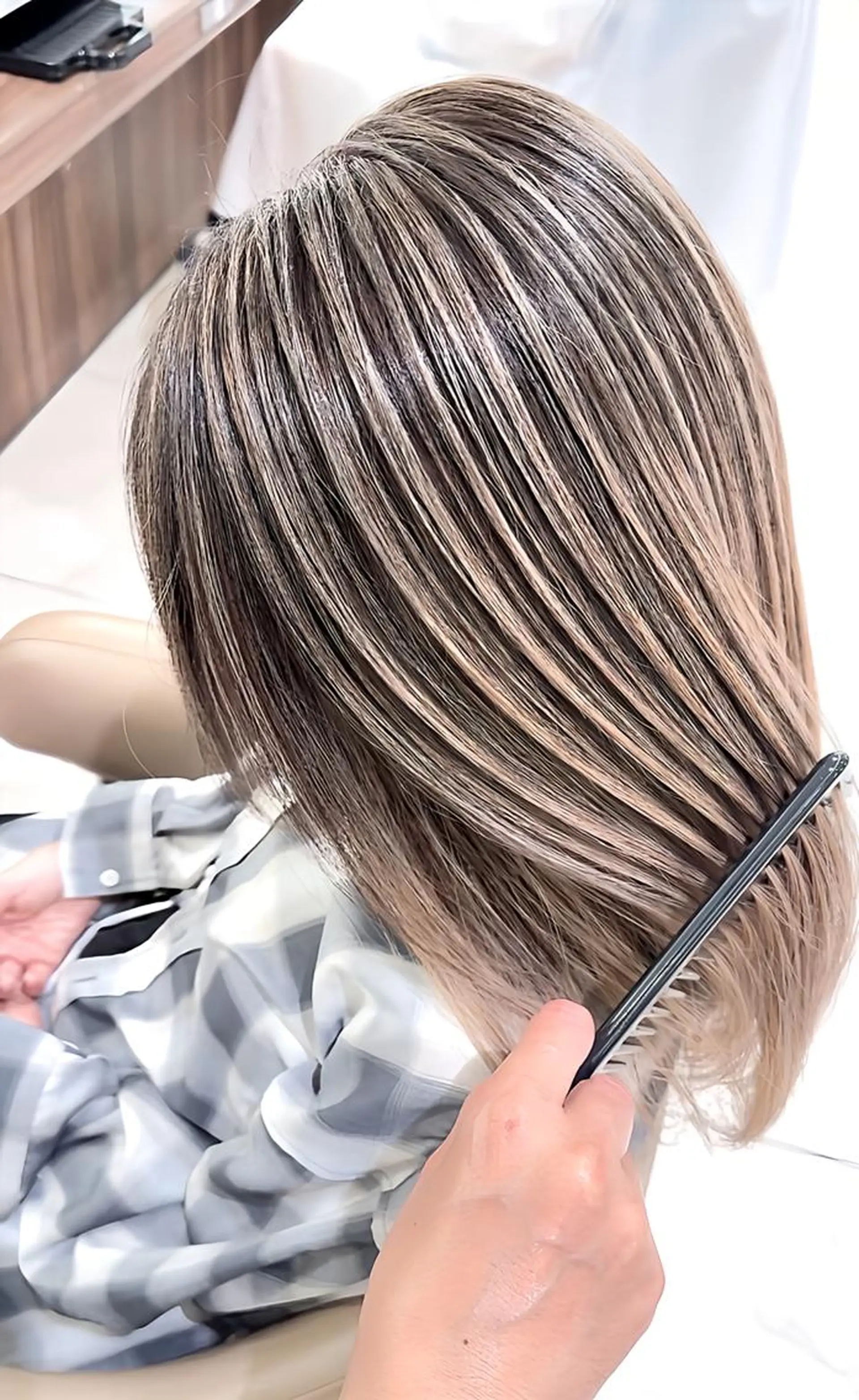 ロング カラー バレイヤージュ 髪質改善 レイヤーカット ヘアカラー トリートメント 大宮/バレイヤージュ 髪質改善/澤田隆誠のヘアスタイル
