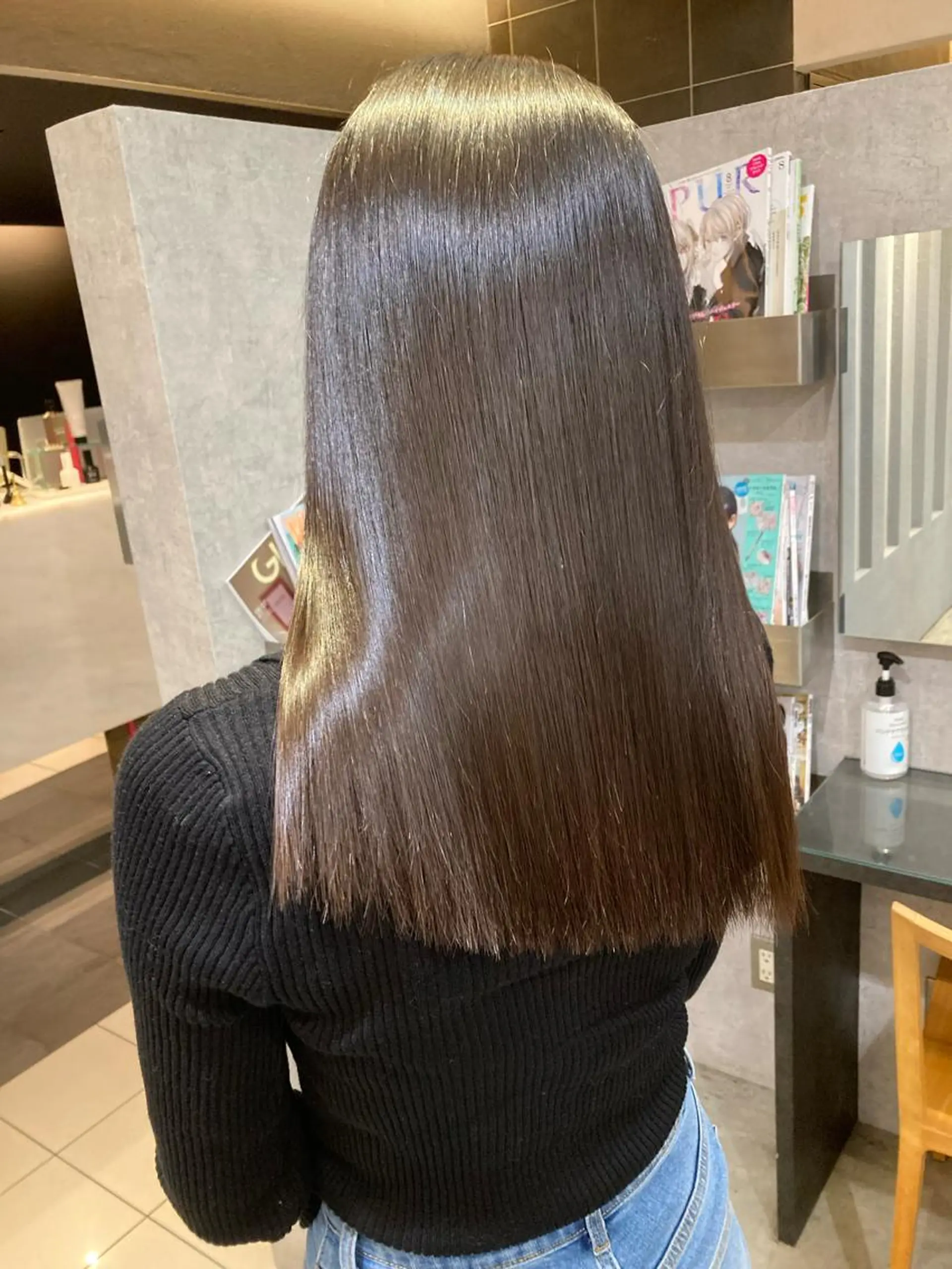 ロング カット ヘアカラー 縮毛矯正の達人呉 大和のヘアスタイル