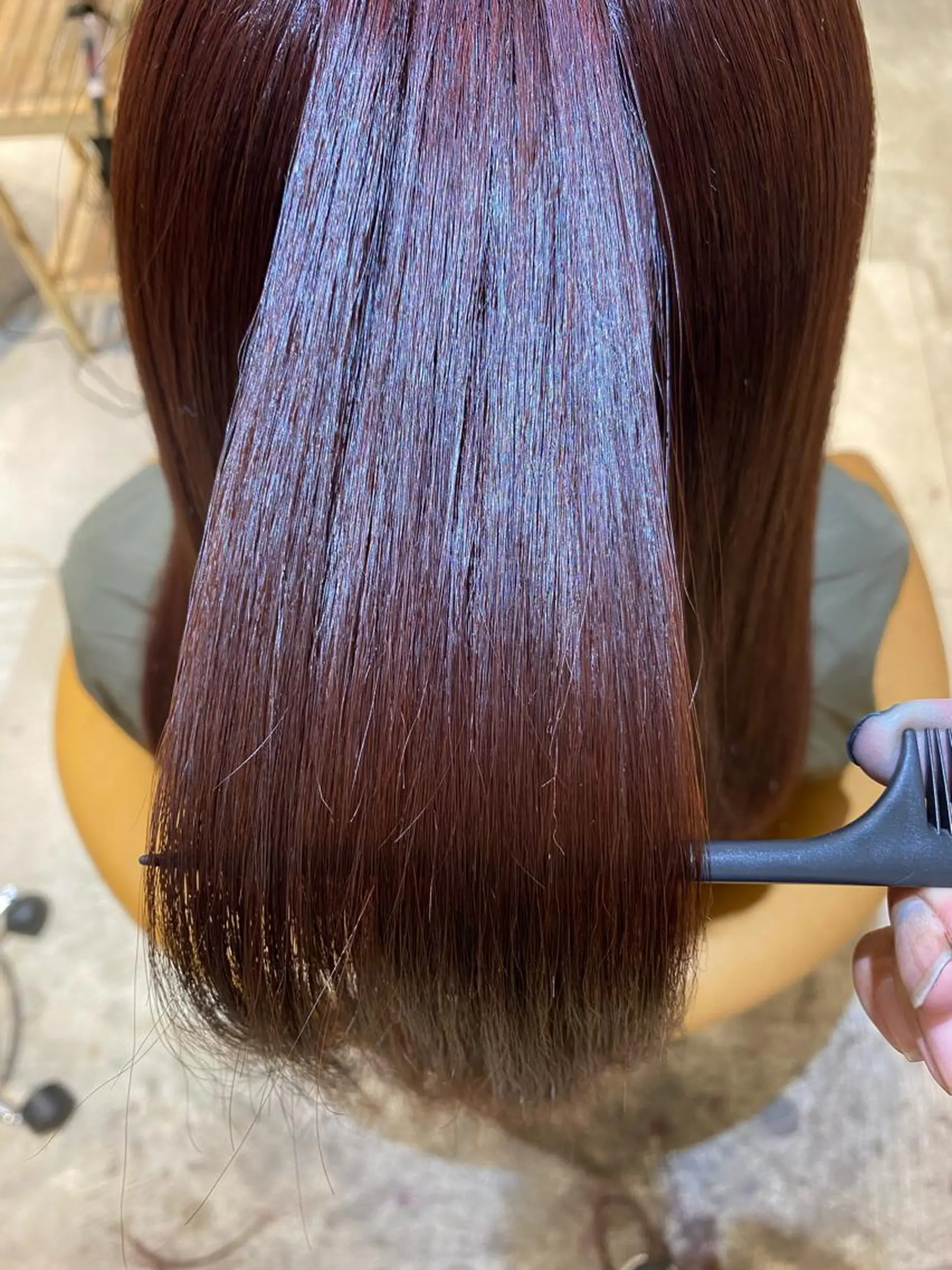 セミロング カラー パーマ カット ヘアカラー 縮毛矯正 トリートメント 縮毛矯正/髪質改善 表参道/千田大地のヘアスタイル