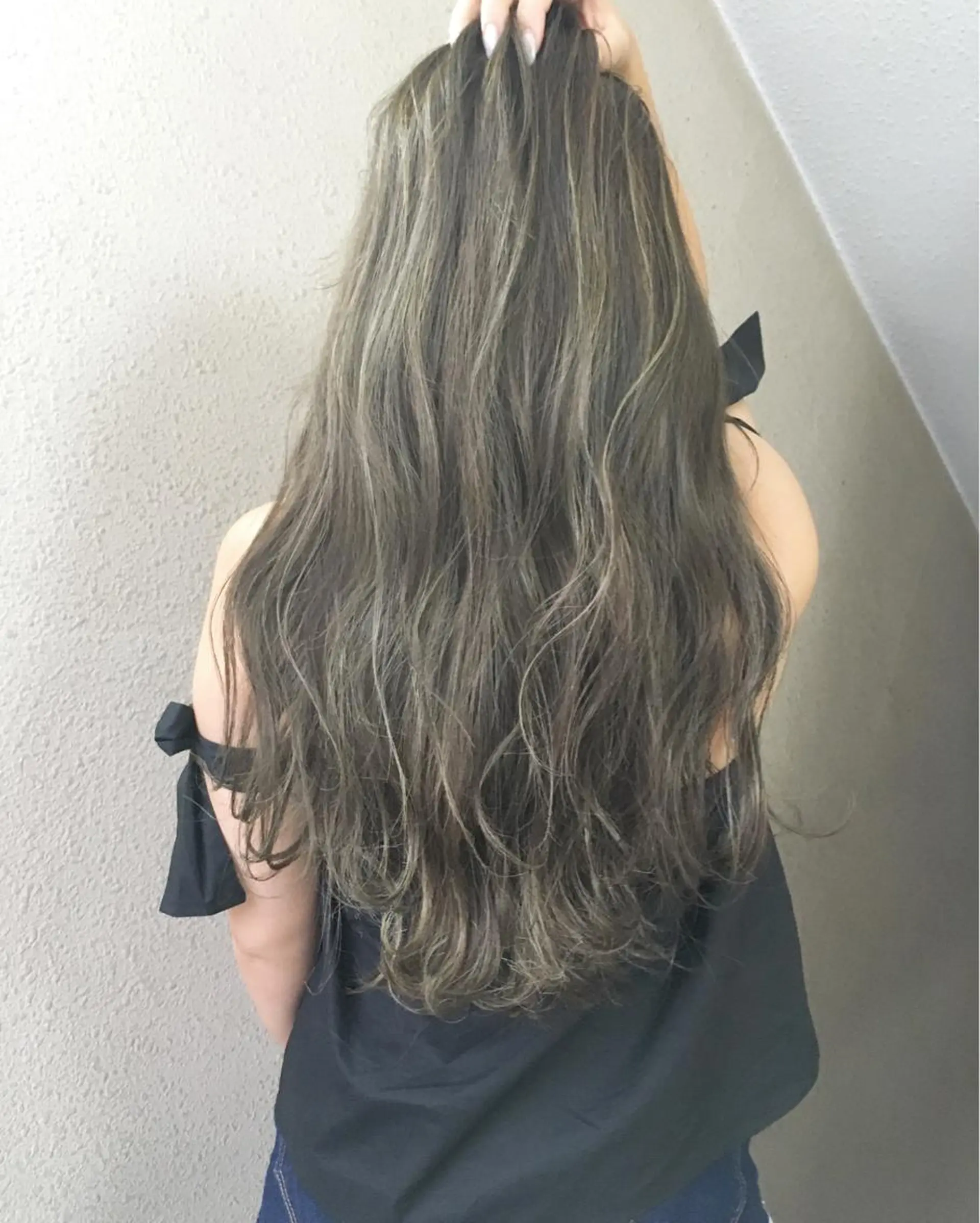 ロング カラー アディクシーカラー アクアカラー バレイヤージュ ブリーチ ケアブリーチ RAFTOKYO　2nd所属・【美髪矯正】【スト カール】小野村翔太のヘアスタイル