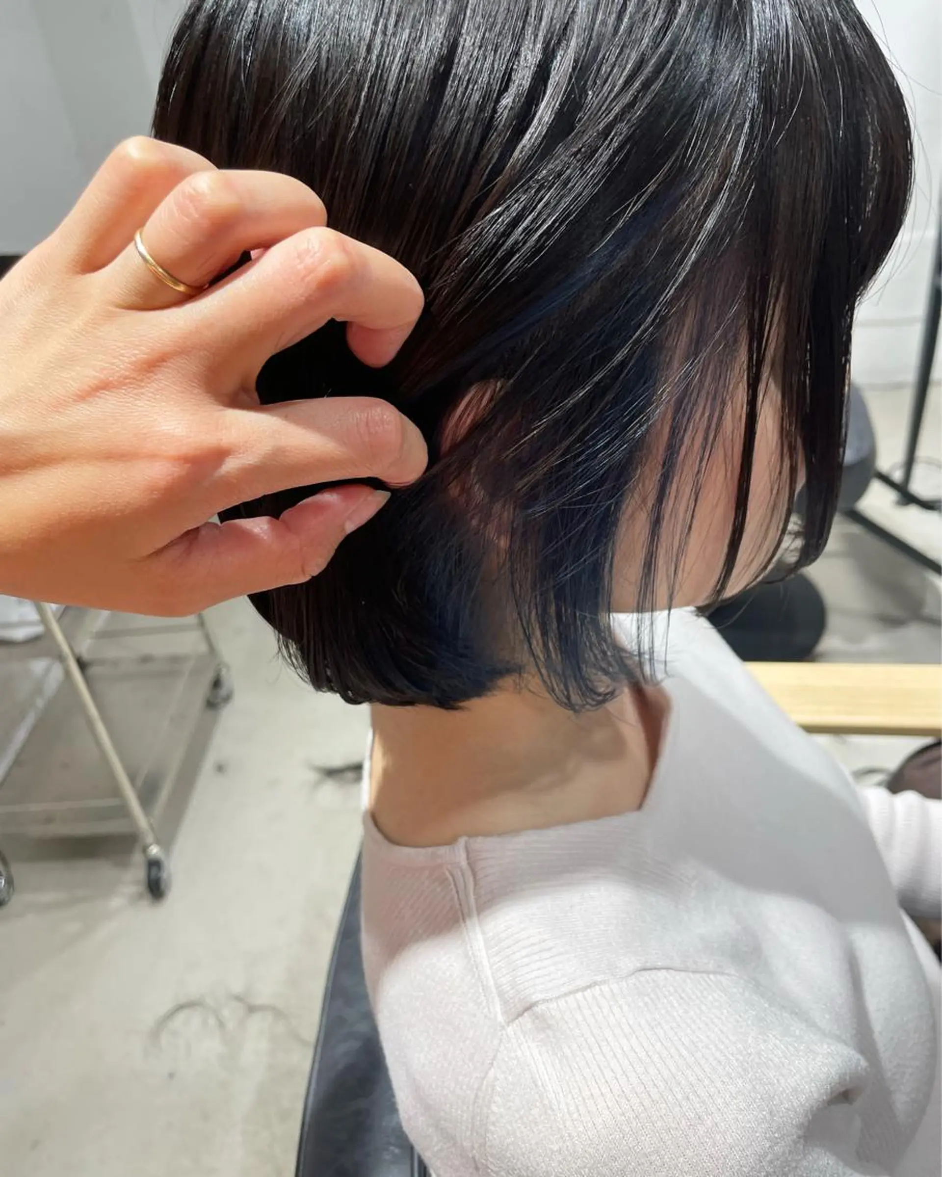 ショート カラー 暖色カラー🍊 ボブ🌿顔周りcutのヘアスタイル