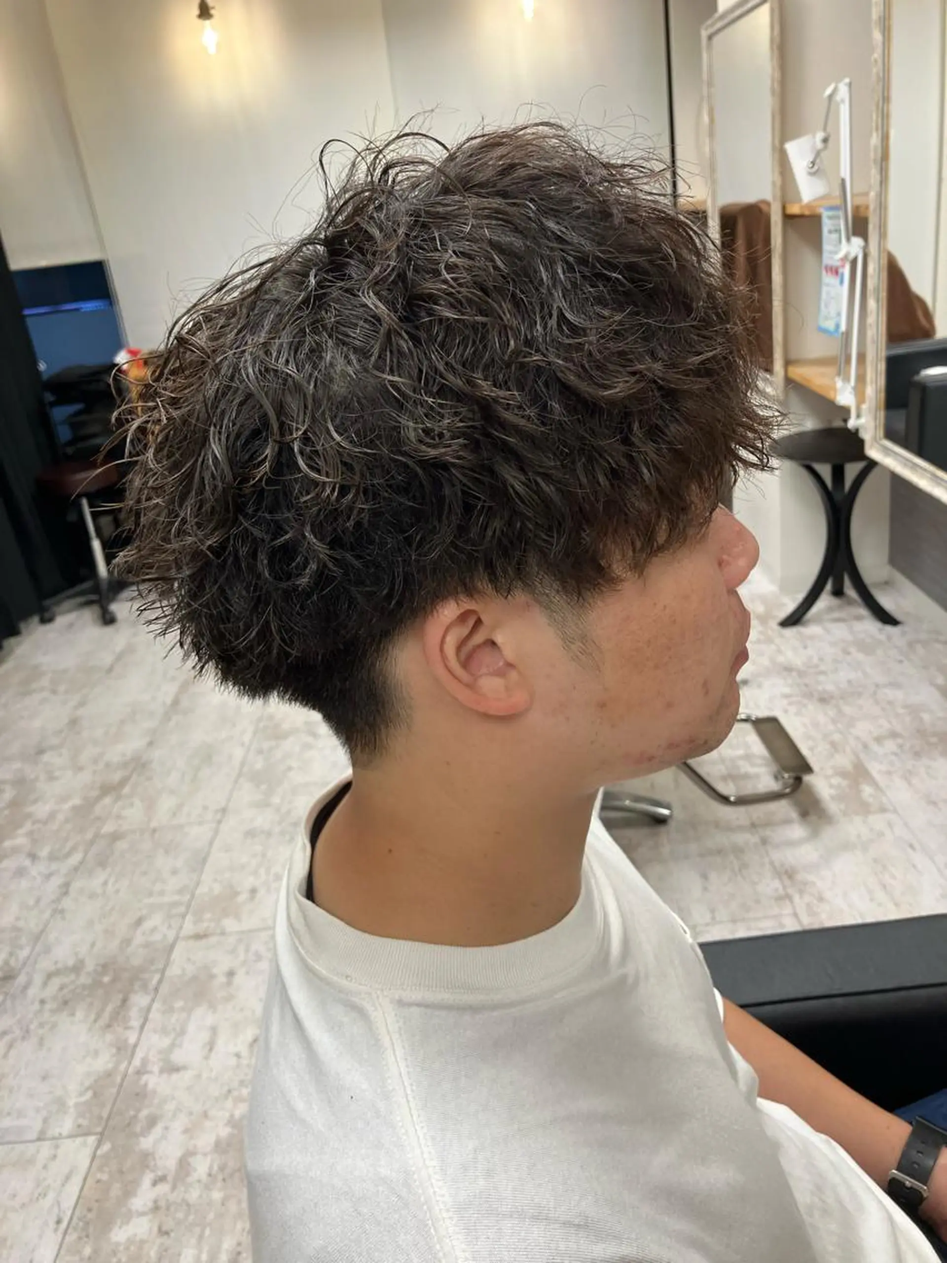 パーマ メンズ カット パーマ メンズ特化/パーマ/ フェードWATARUのヘアスタイル