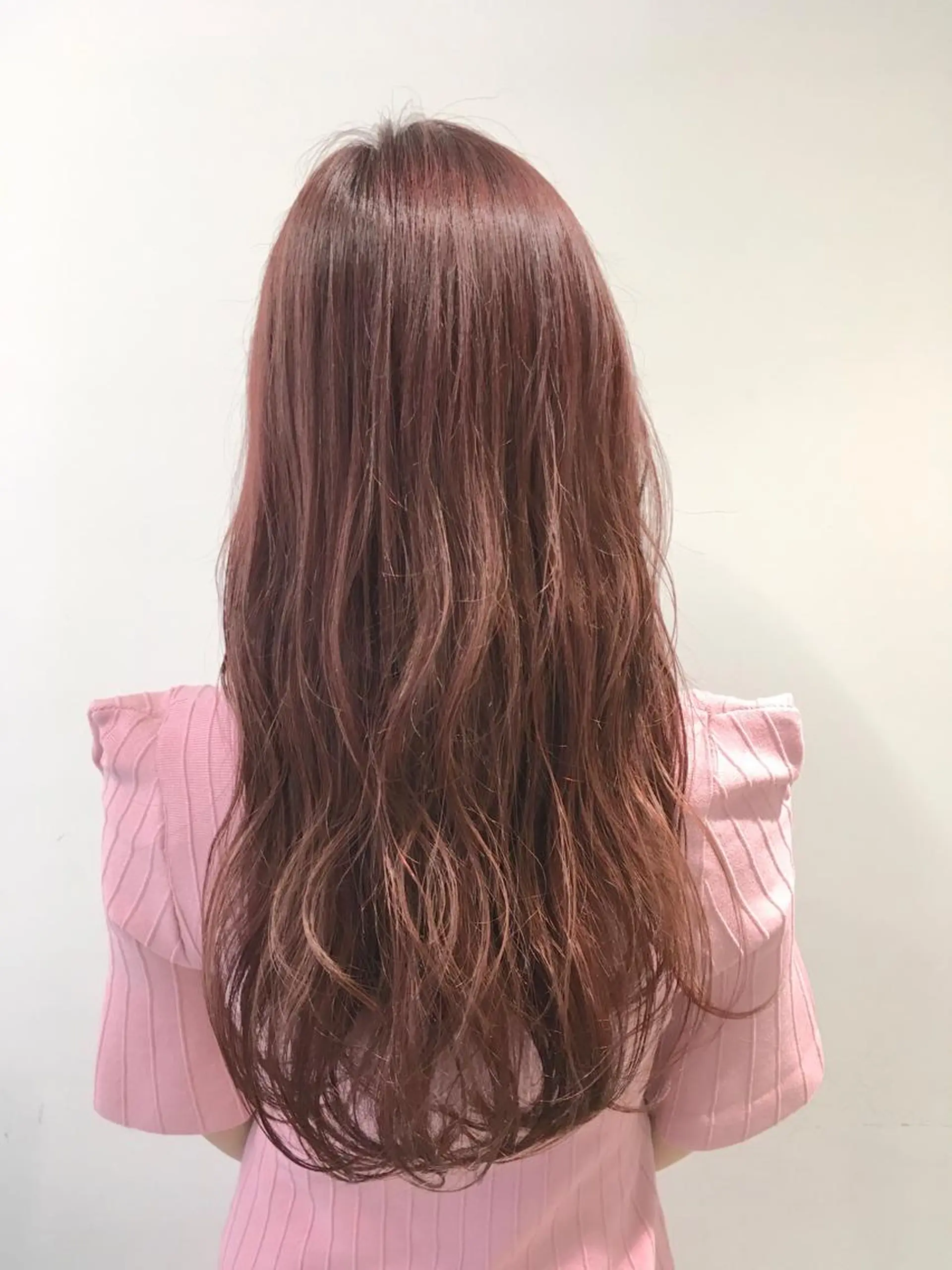 ロング カラー ベージュカラー ピンクカラー ピンクベージュ ヘアカラー トリートメント ヘアセット yoshi ☆のヘアスタイル