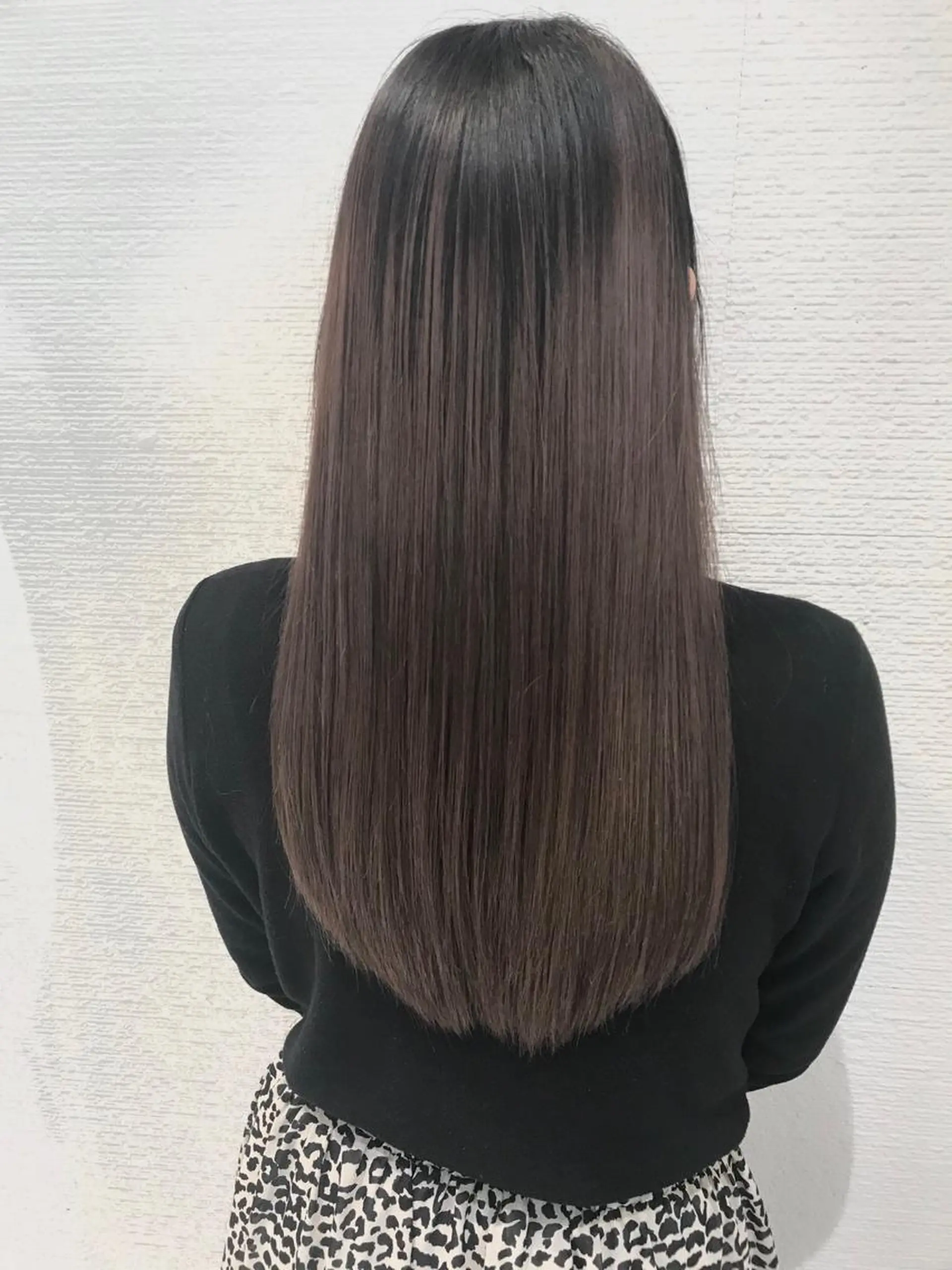 セミロング 髪質改善 縮毛矯正 清野 大のヘアスタイル