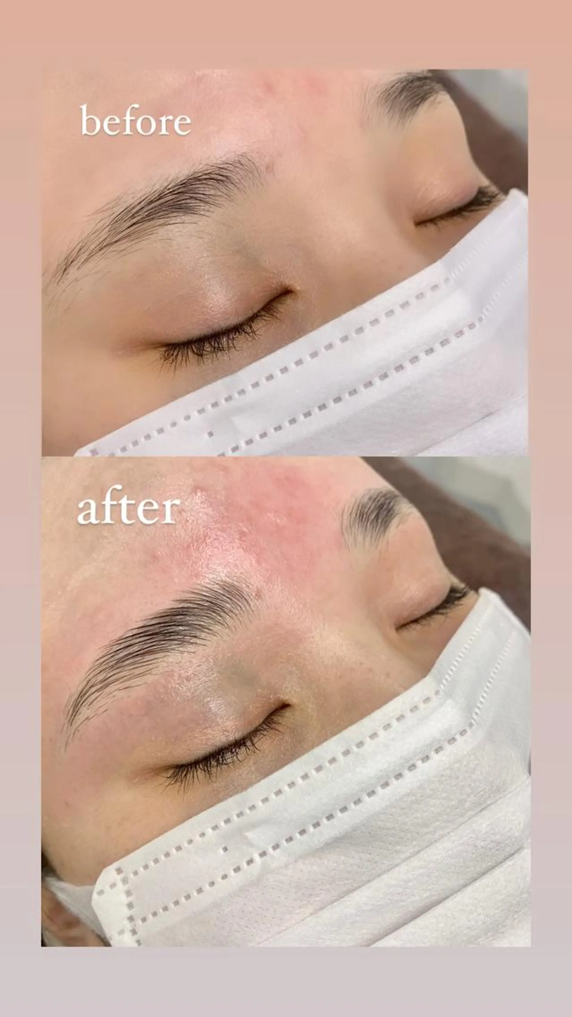 パーマ アイブロウ ハリウッドブロウリフト pu muのネイルデザイン