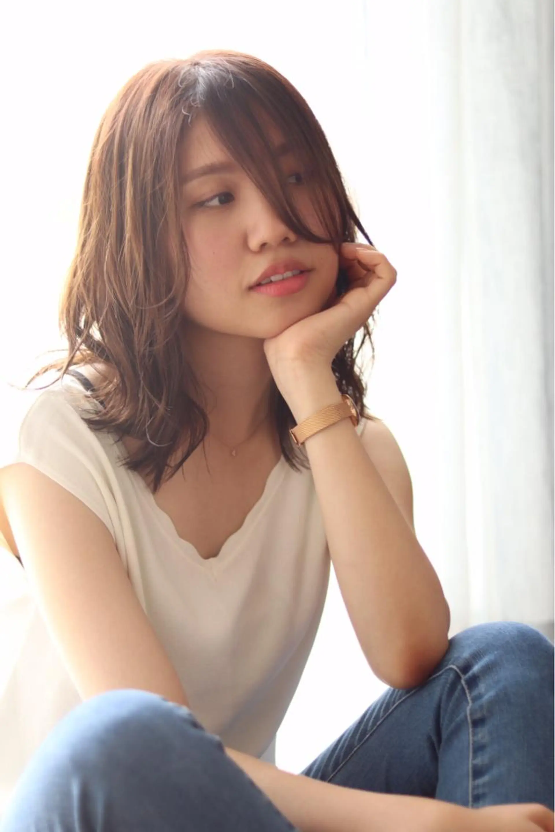 セミロング 疋田 翼のヘアスタイル