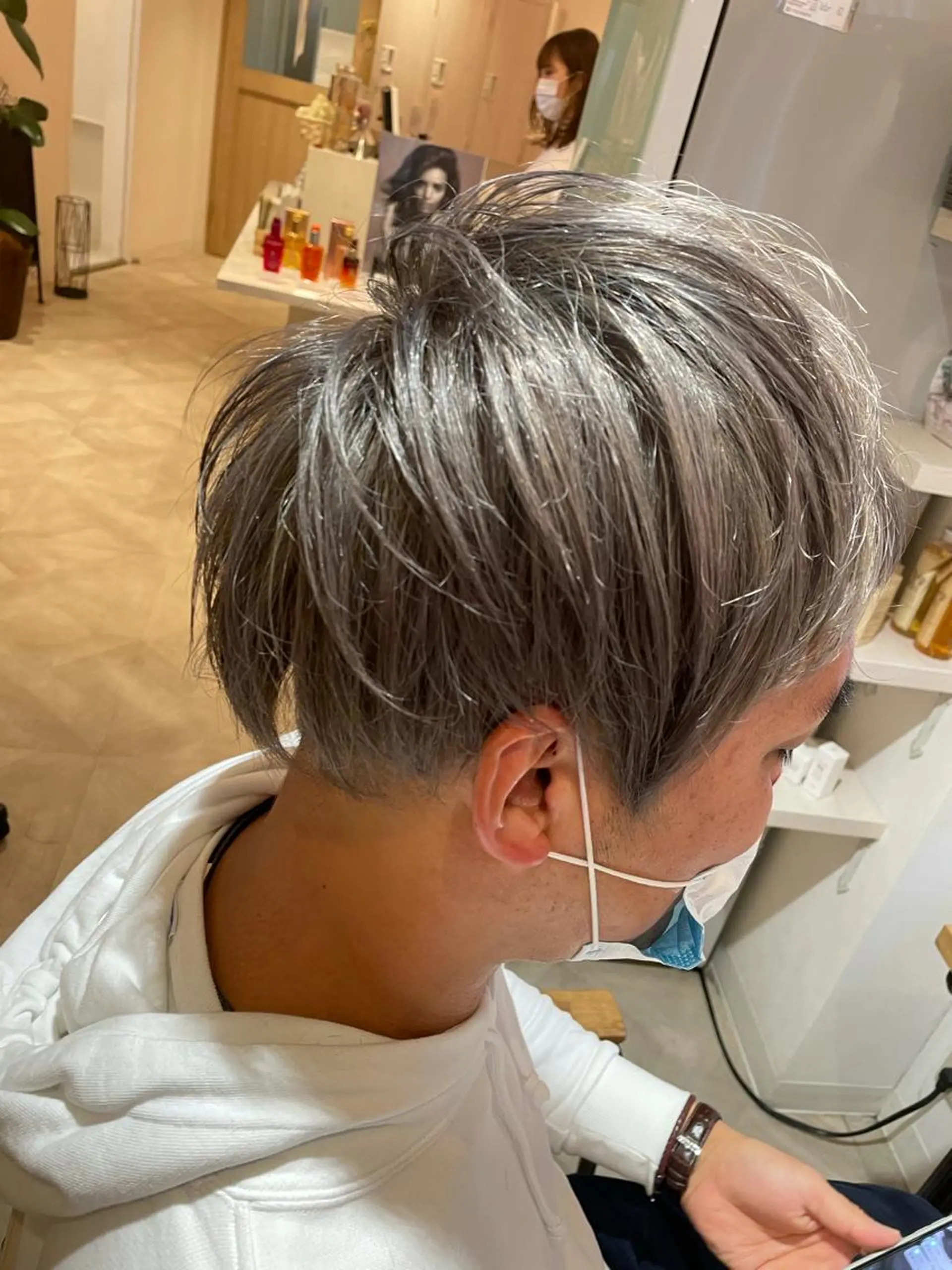 ショート カラー メンズ 髪質改善×縮毛矯正 HairDr.LINO駒沢【リノ】所属・沖縄東京2拠点美容師 mamicoのヘアスタイル