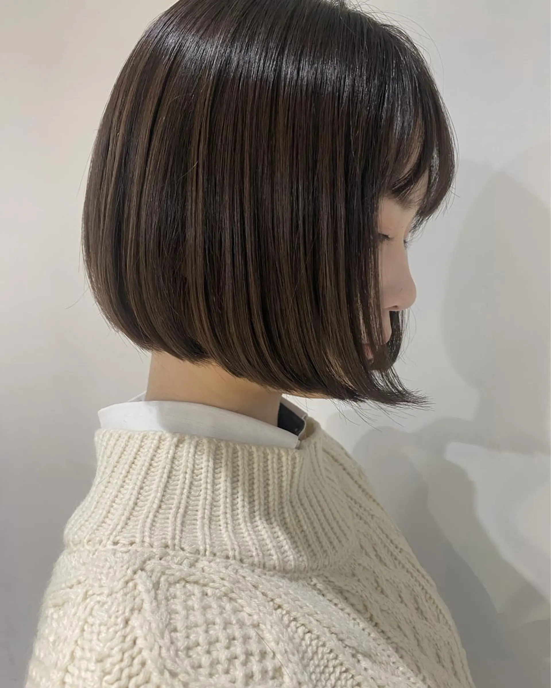 ショート カラー グレージュ ボブ scene. haraのヘアスタイル