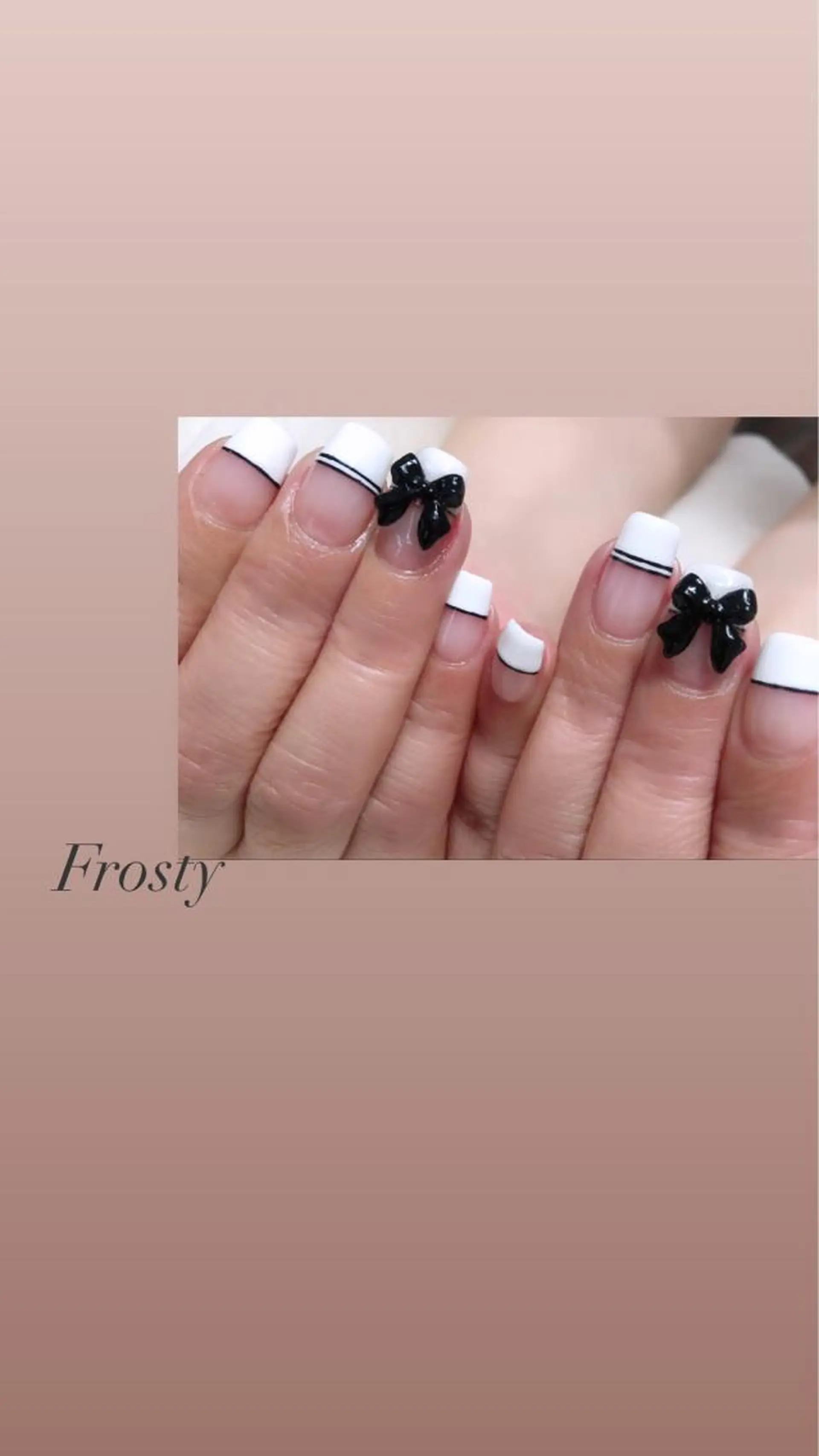 ネイル リボン Mys. 松本結衣のネイルデザイン