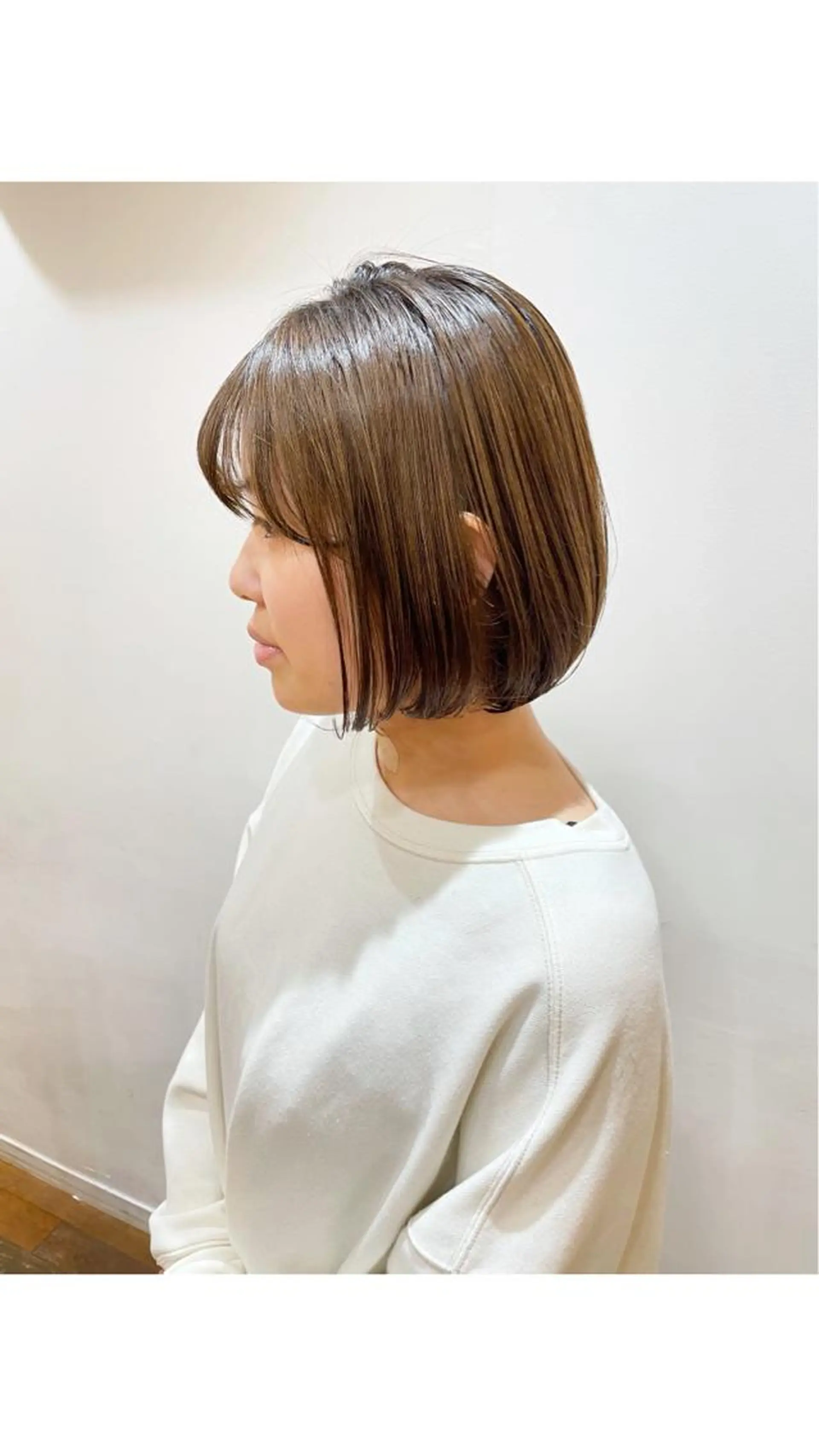 ミディアム カラー あずまぐち めぐみのヘアスタイル