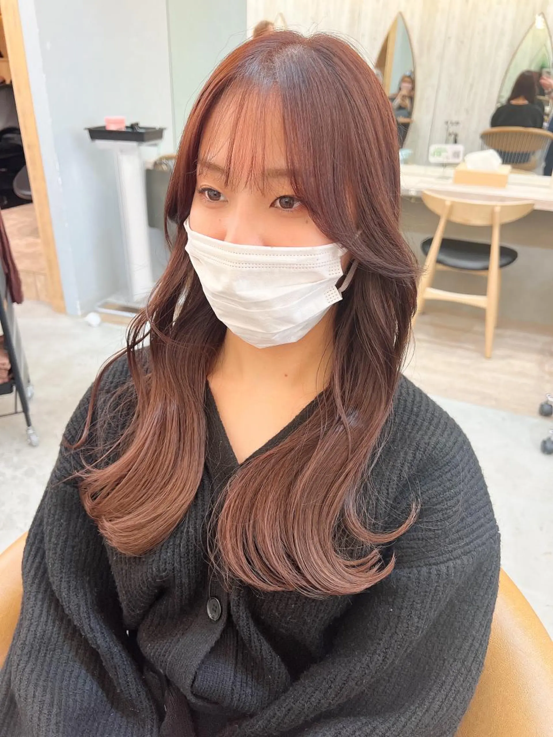 ロング カット ヘアカラー トリートメント 🌷韓国レイヤー/艶 カラー🇰🇷amiのヘアスタイル