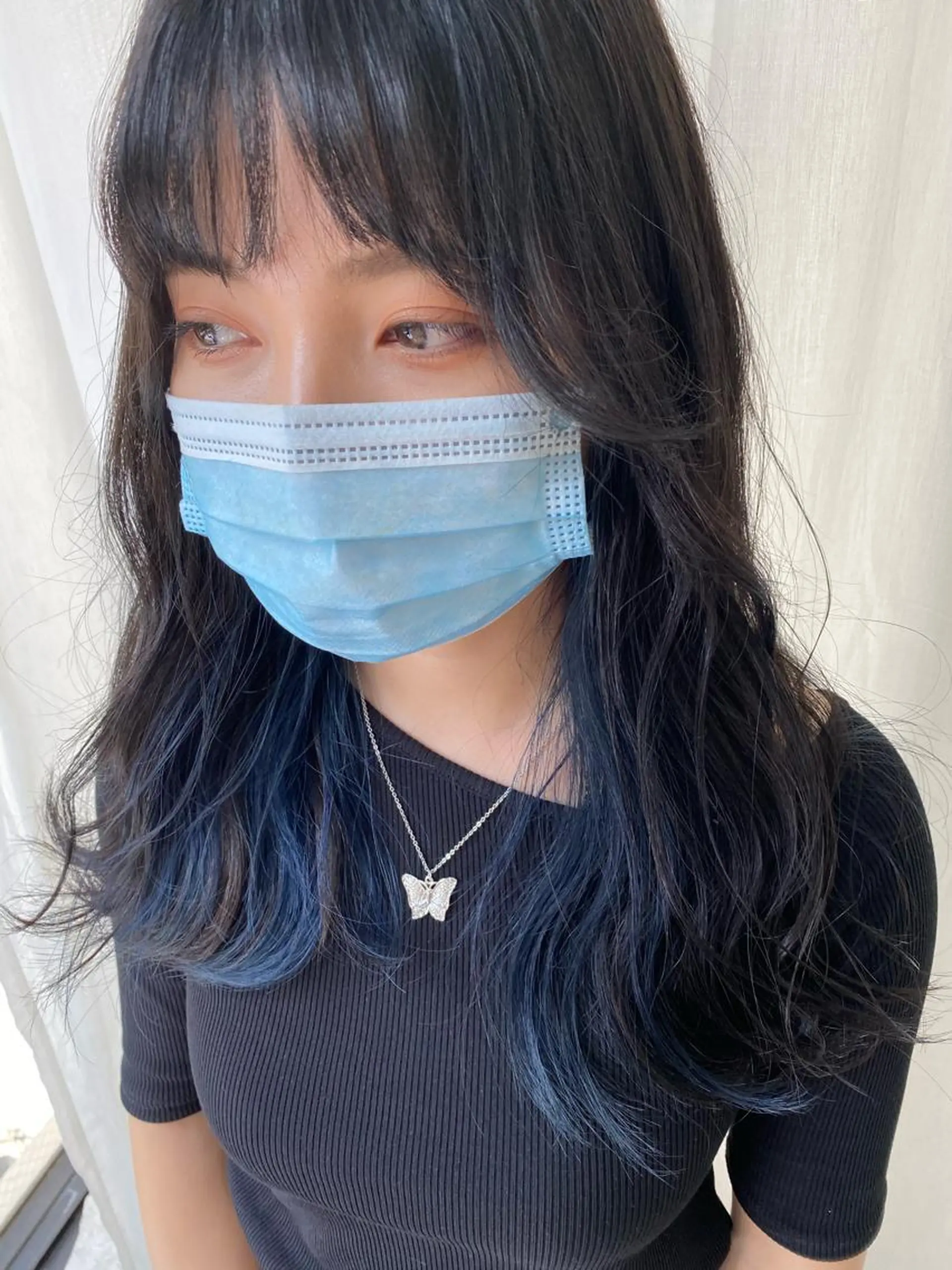 ミディアム カラー インナーカラー カット キタダ ヒロキのヘアスタイル