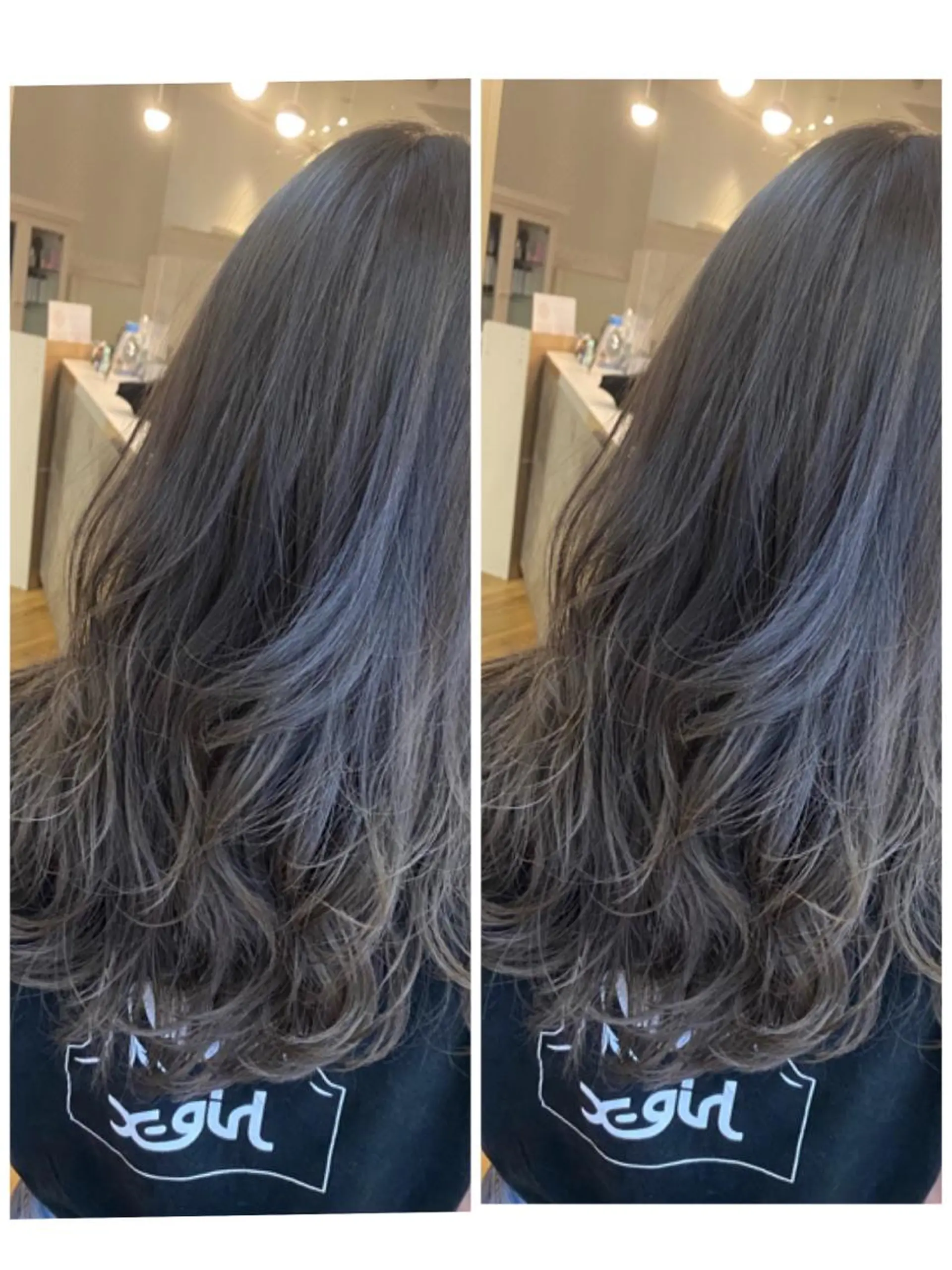 セミロング カラー グレージュ カット salowin梅田茶屋町suite所属・ハイトーンヘア/ 島崎　タクミのヘアスタイル