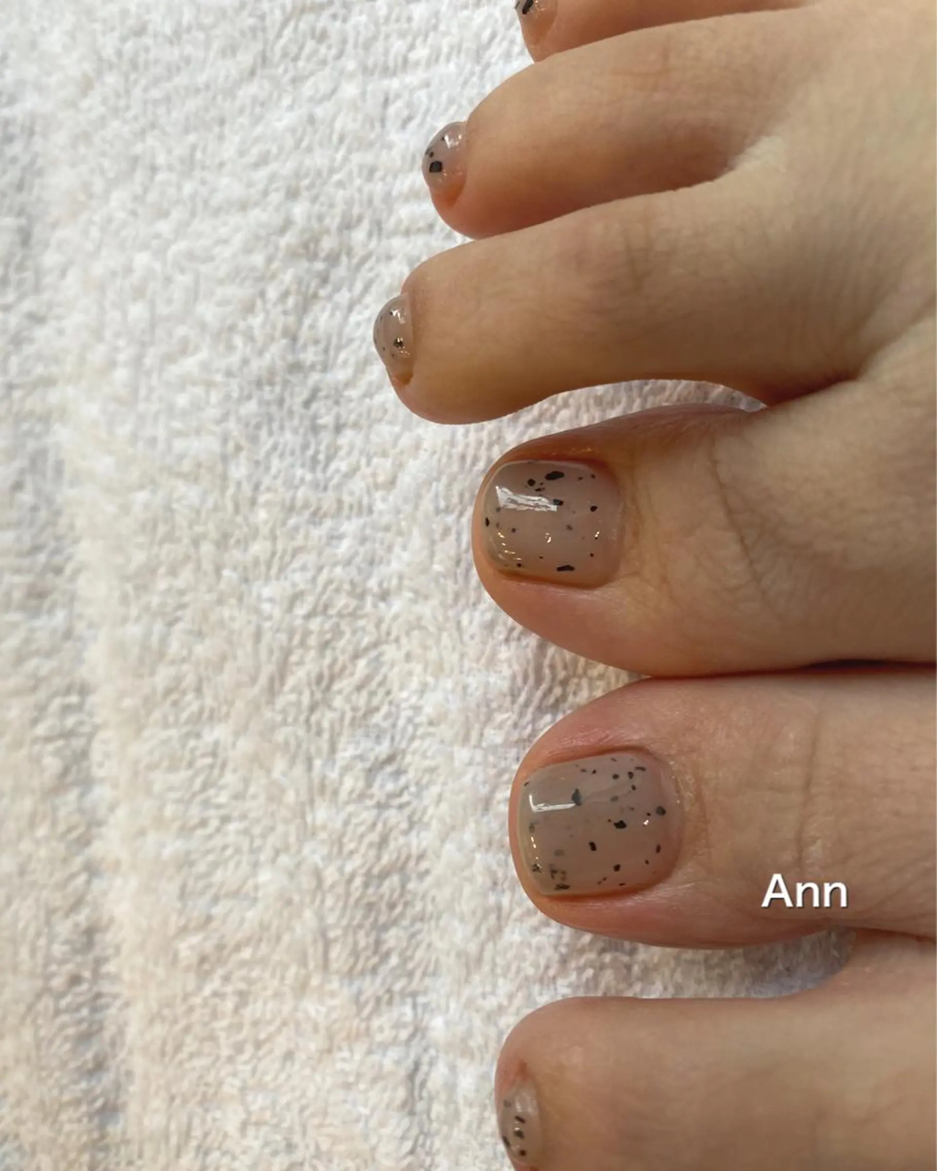 ネイル フットネイル ジェルネイル ワンカラーネイル シンプルネイル Ann nailのネイルデザイン