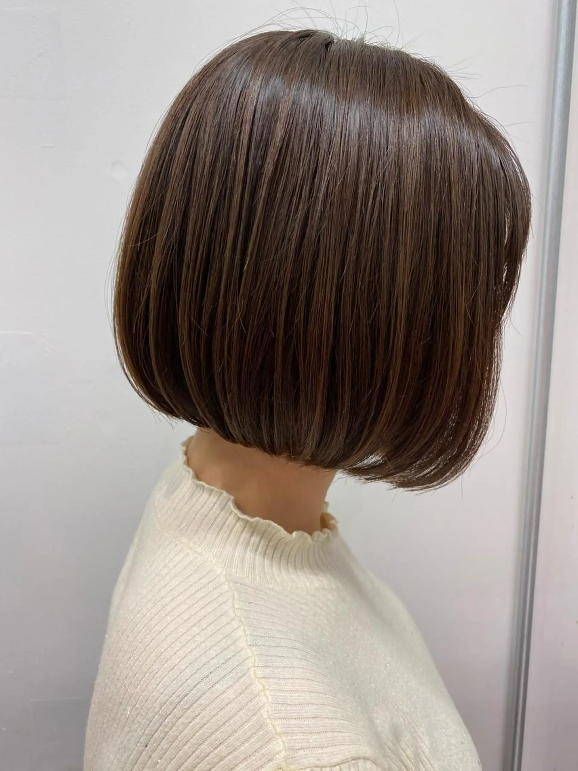 ショート カラー ワンレンボブ ボブ カット 似合わせ専門美容師 なかじまのヘアスタイル