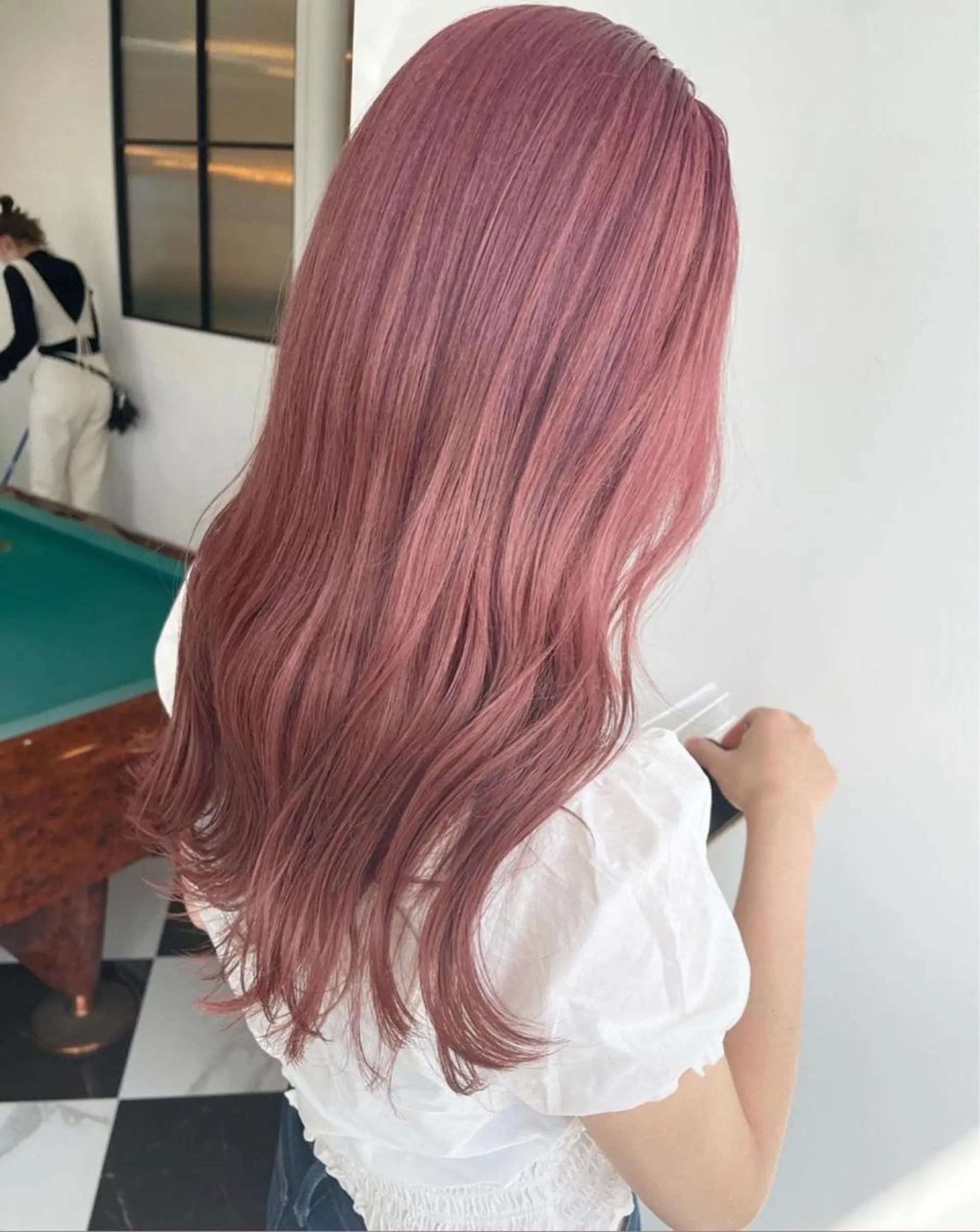 セミロング ヘアカラー トリートメント 透明感カラー× レイヤーカット✨高梨のヘアスタイル