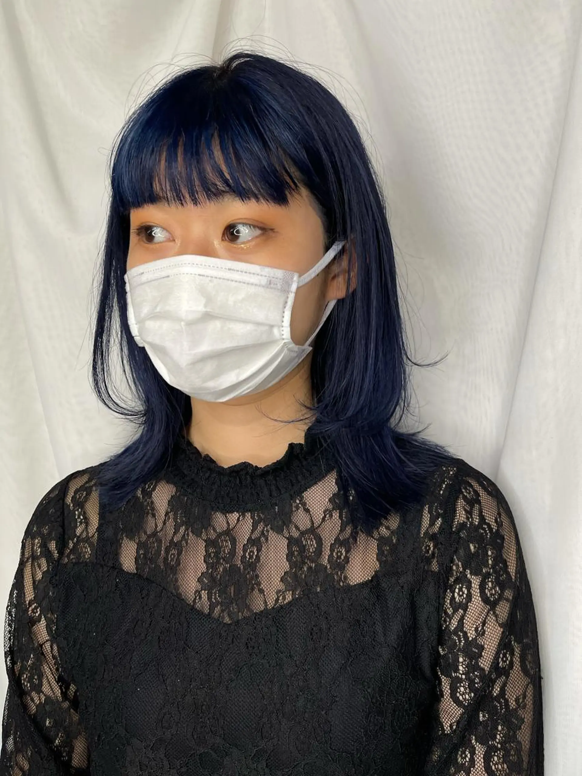 ミディアム ヘアカラー 早瀬裕之 パーマのヘアスタイル