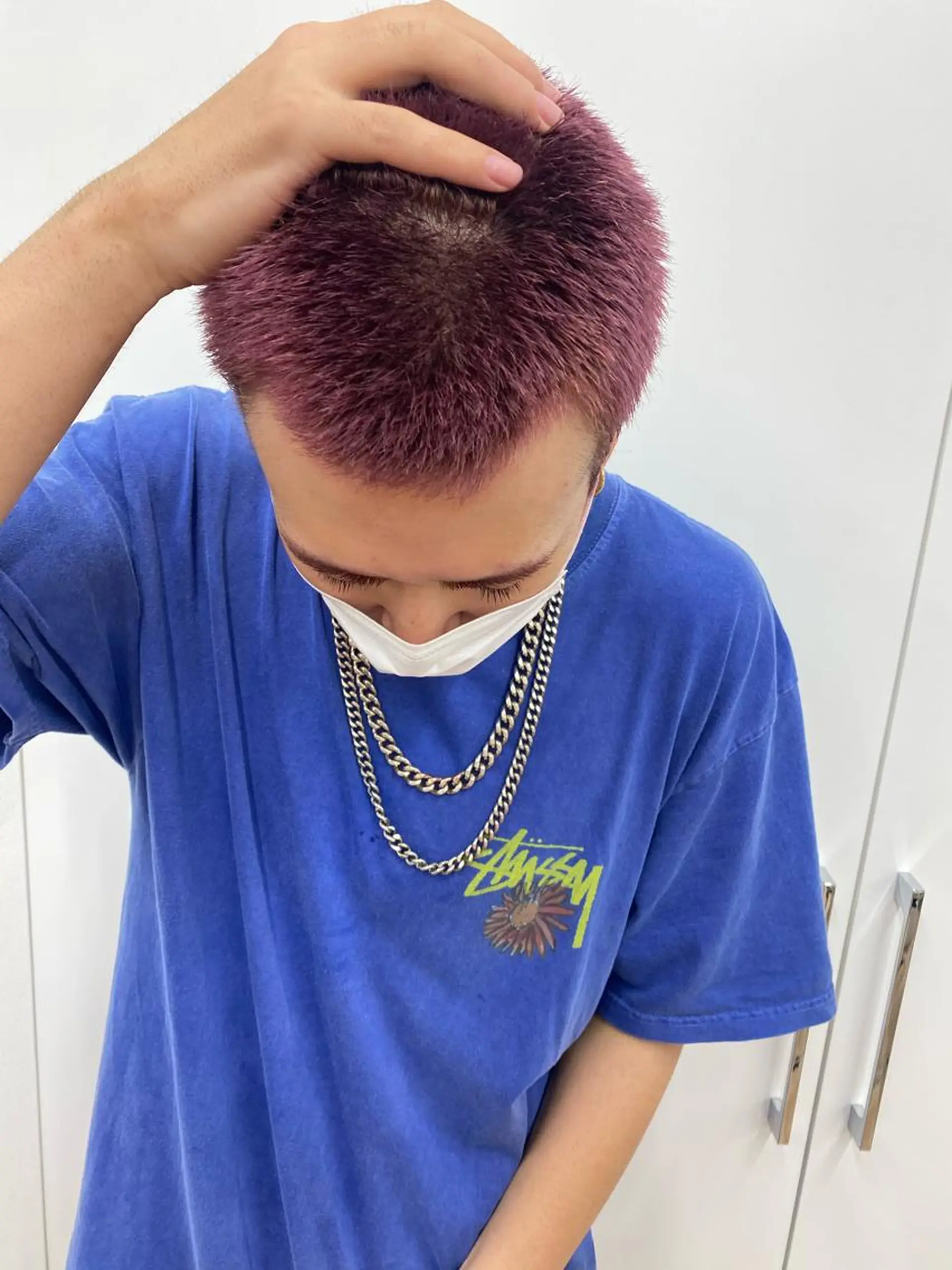 カラー メンズ 顔周りカット/透明感 カラー✂️MEIのヘアスタイル