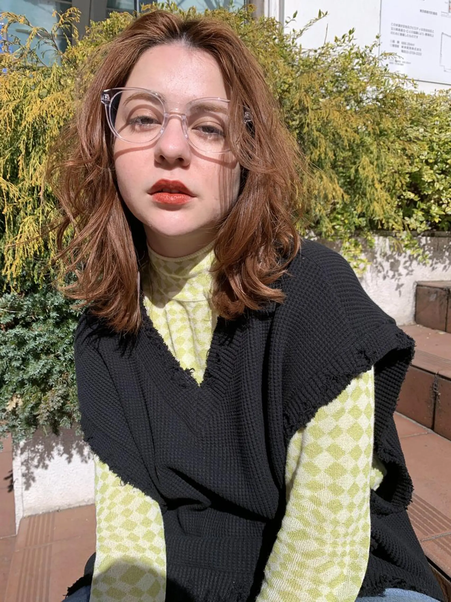 ミディアム カラー 岡本 空大のヘアスタイル