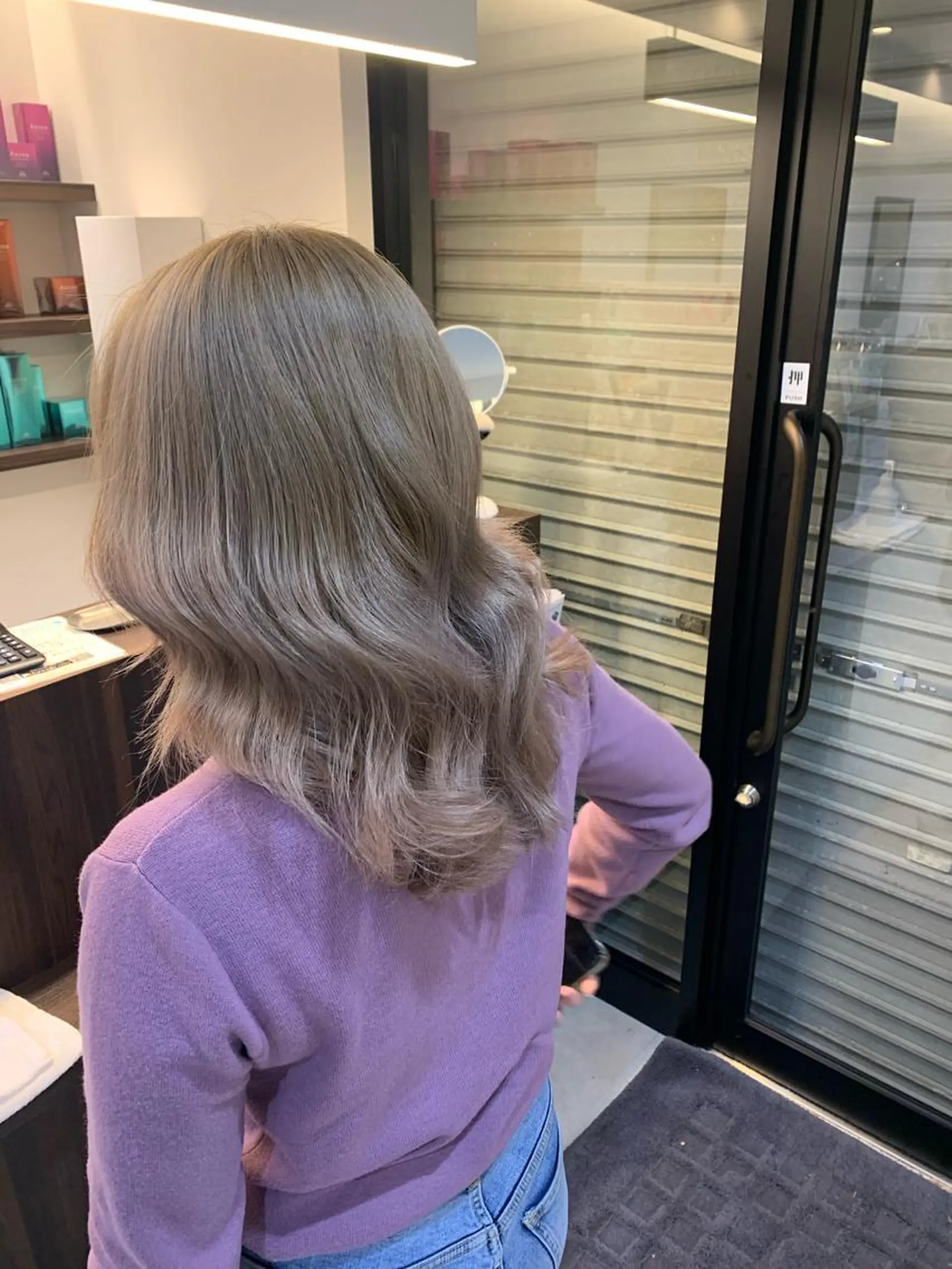 ミディアム GiseL 小倉所属・ジゼル小倉谷内尾祐音 ケアブリーチのヘアスタイル