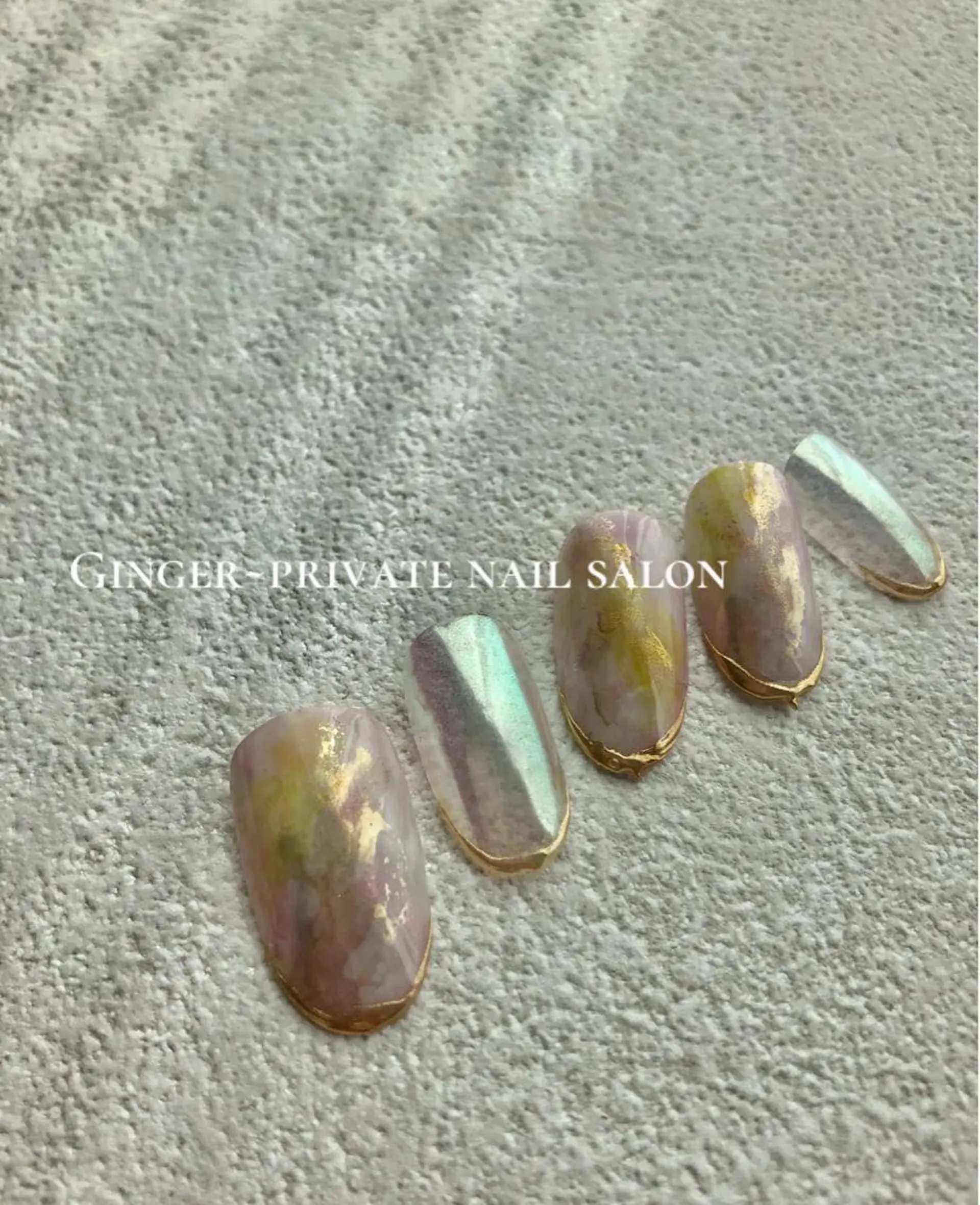 ネイル フットネイル グラデーション ニュアンスネイル オフィスネイル GinGer nail salonのネイルデザイン