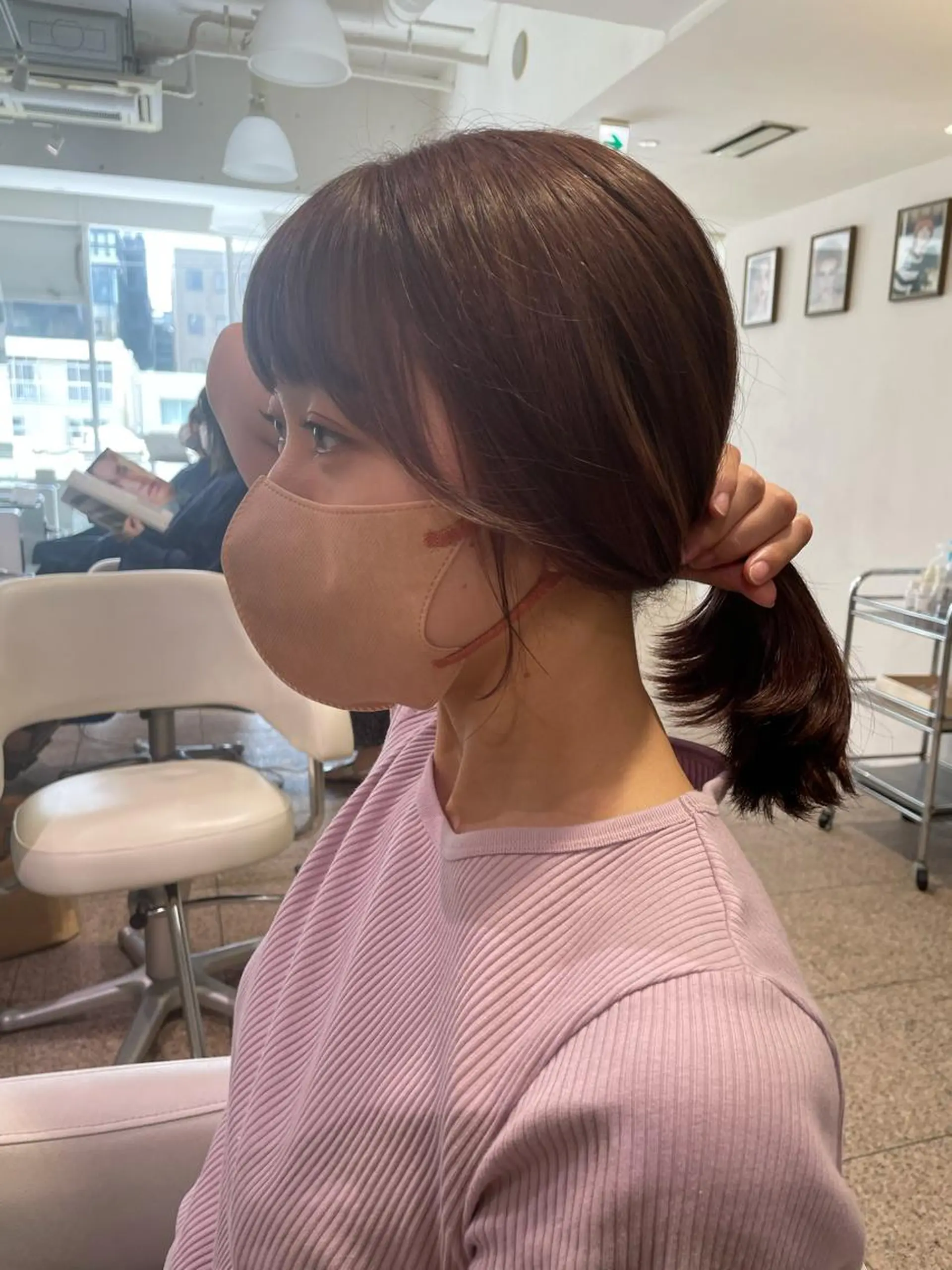 ミディアム 似合わせカット 迫留由弥のヘアスタイル