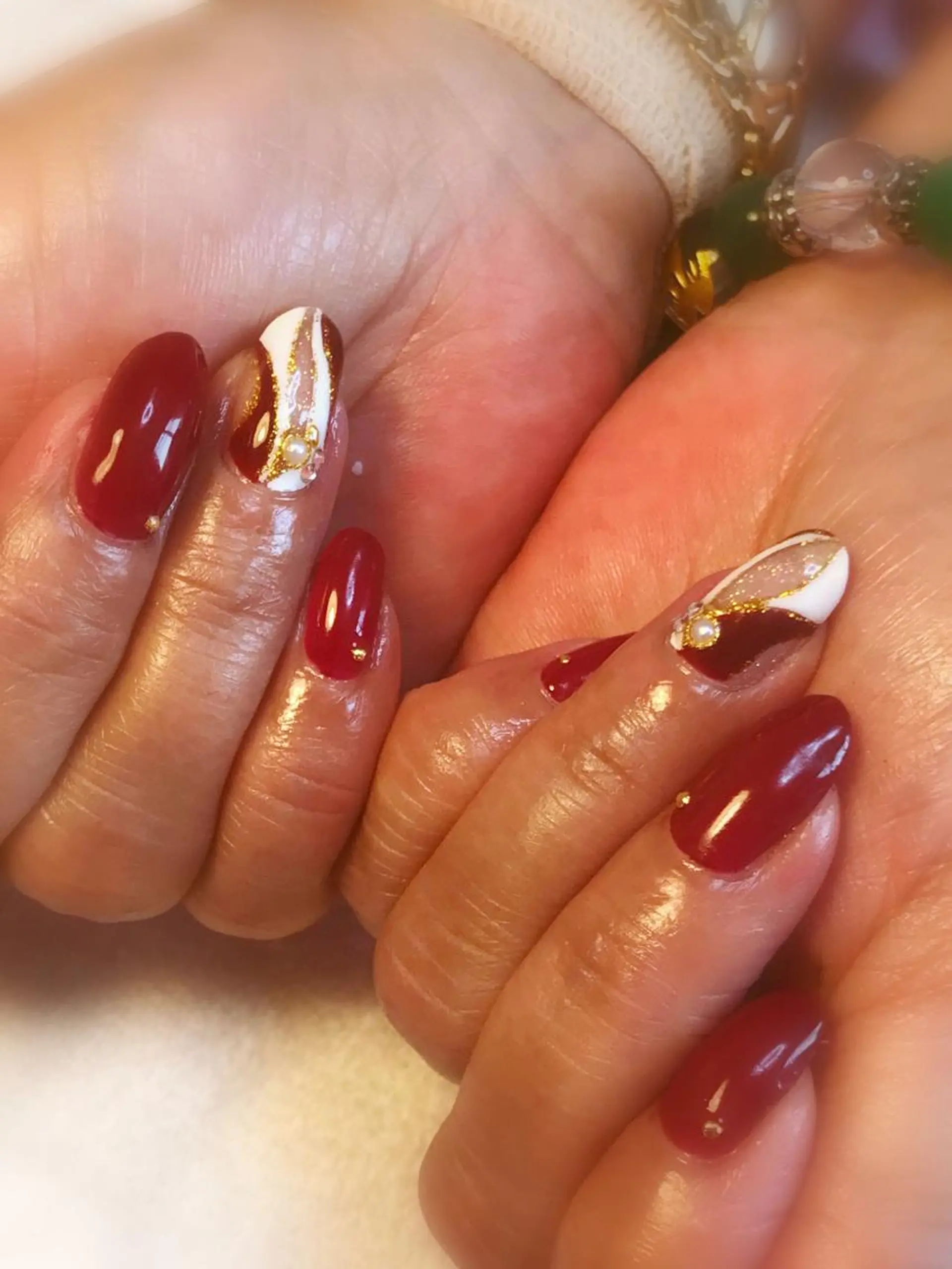 ネイル ボルドー Era nailのネイルデザイン
