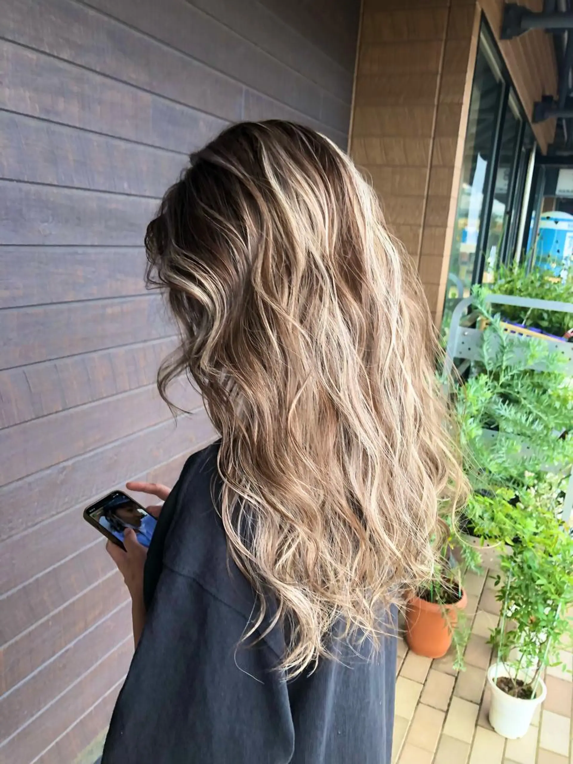 ロング カラー ヘアカラー 太白区/白髪ぼかし ハイライト/千葉達人のヘアスタイル