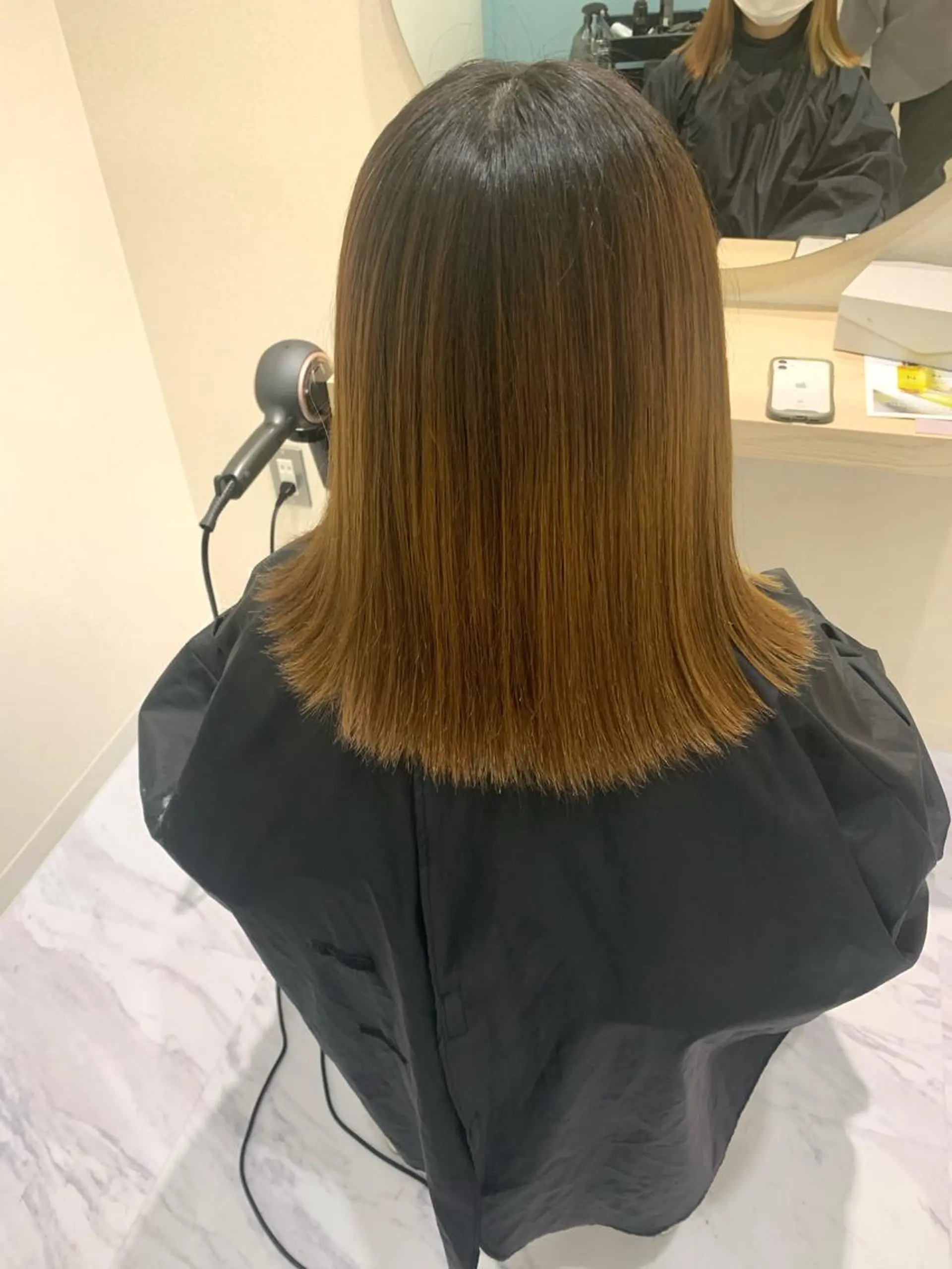 ミディアム カット ヘアカラー トリートメント 丹野 圭太のヘアスタイル