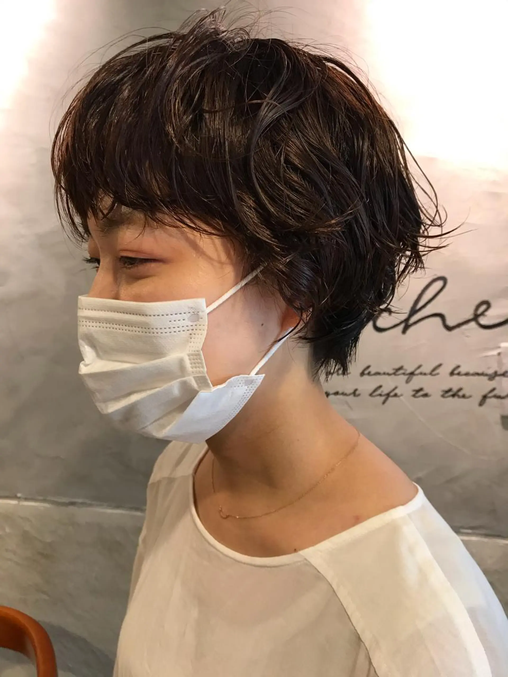 ショート カット パーマ トリートメント さの あやねのヘアスタイル