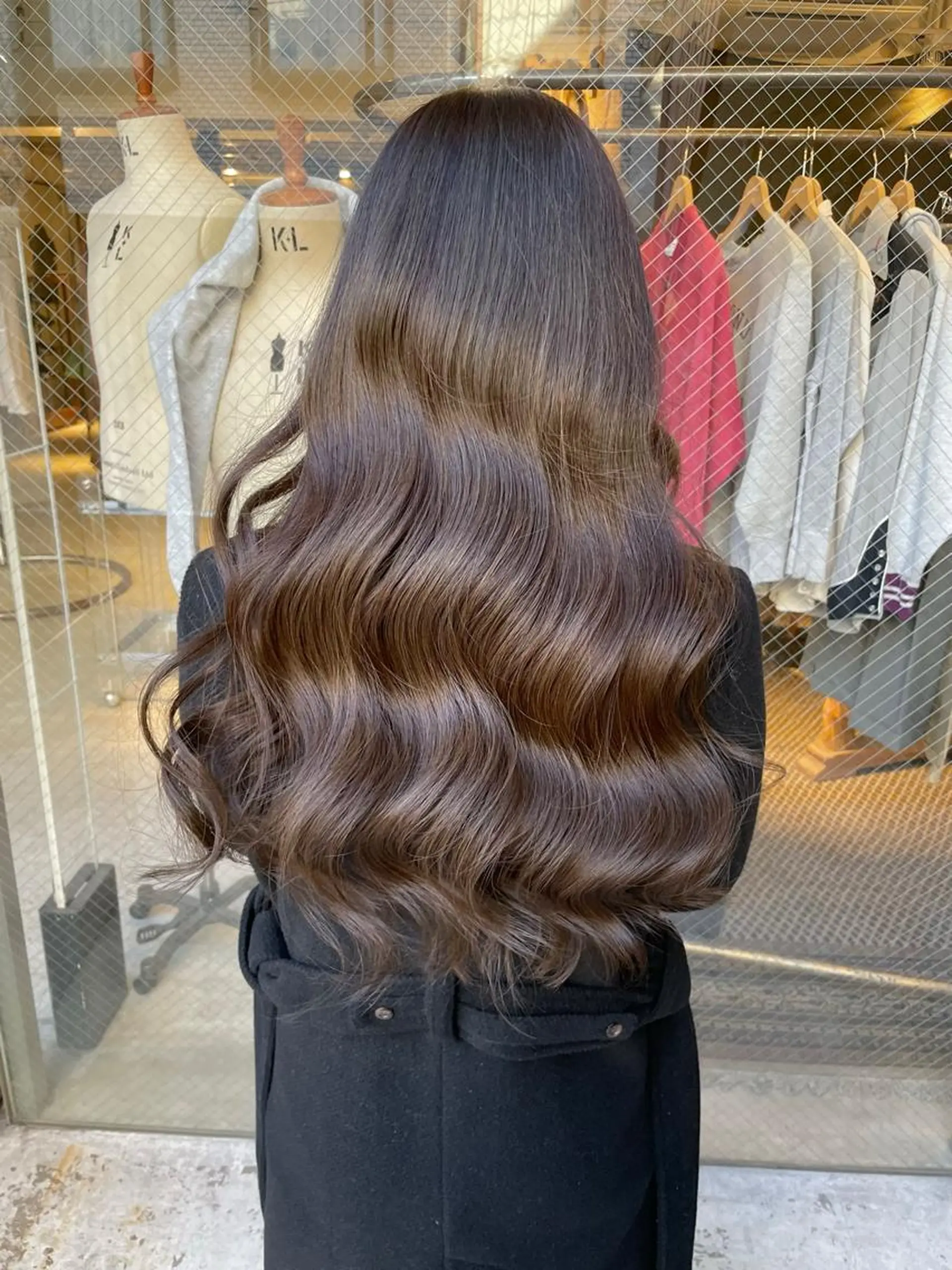 ロング カラー 寺山 佳貴のヘアスタイル