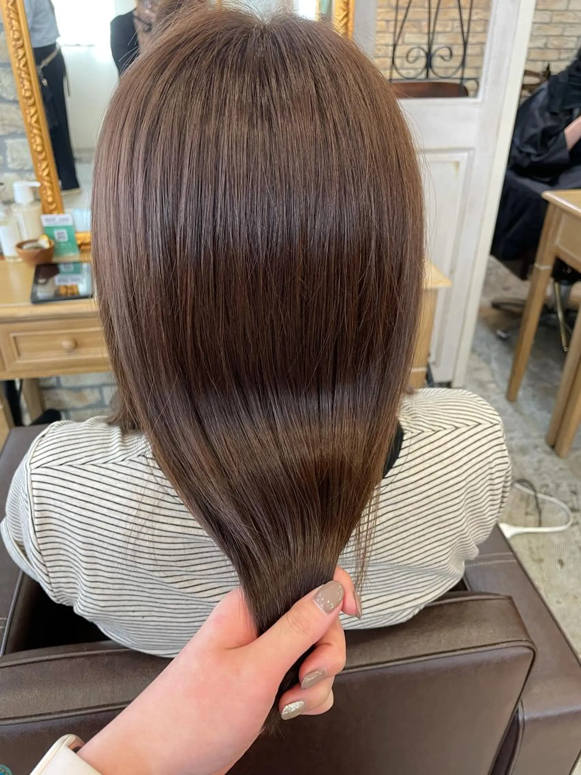 セミロング カラー セミロングパーマ トリートメント カット ヘアカラー トリートメント 髪質改善/縮毛矯正 /青山　早希🐾のヘアスタイル