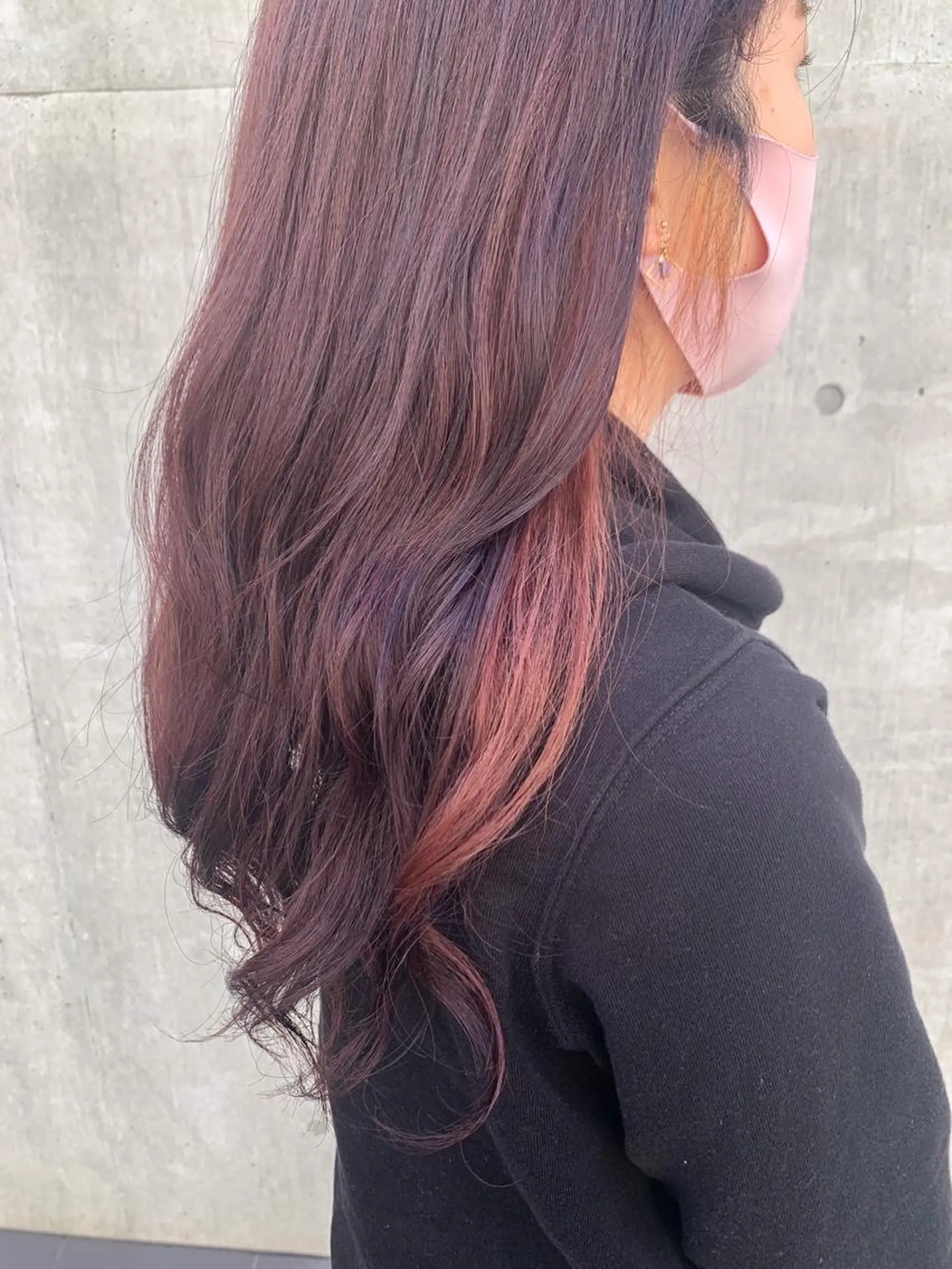 セミロング カラー ヘアアレンジ ヘアカラー トリートメント yuka .のヘアスタイル