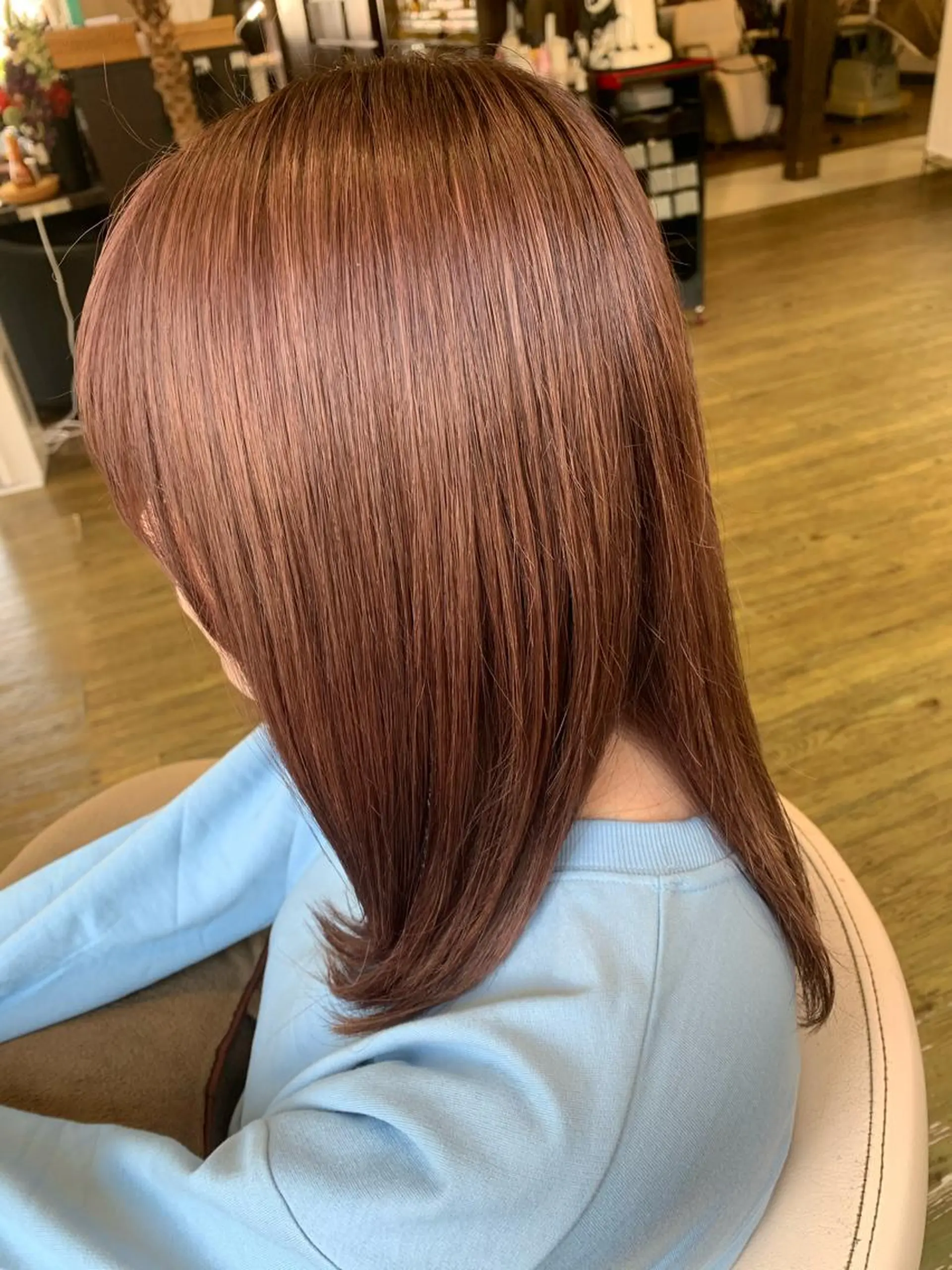 ミディアム カラー カット ヘアカラー 縮毛矯正 中野  淳のヘアスタイル