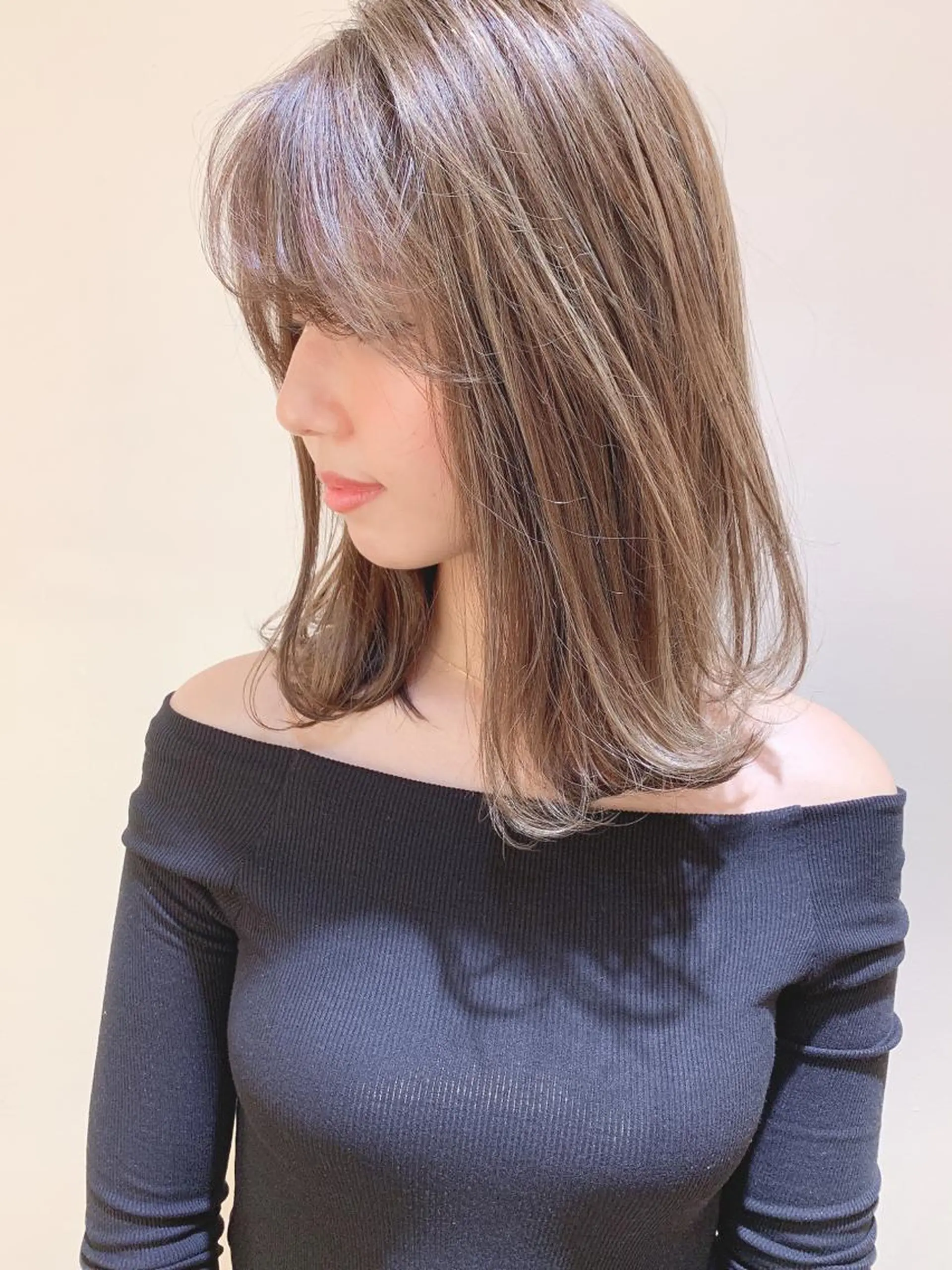 ミディアム カラー 髪質改善サロン 心斎橋ARCHEのヘアスタイル