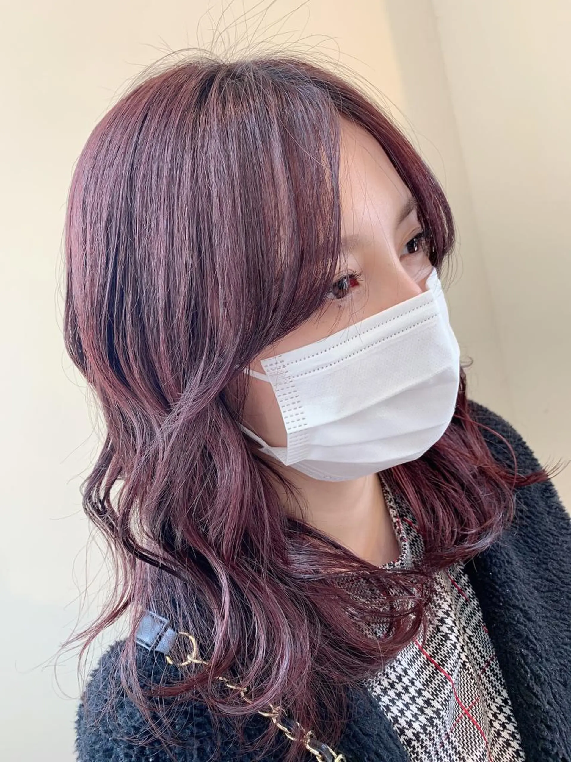 ミディアム カラー 保野加/トレンドボブ 透明感爆発カラーのヘアスタイル