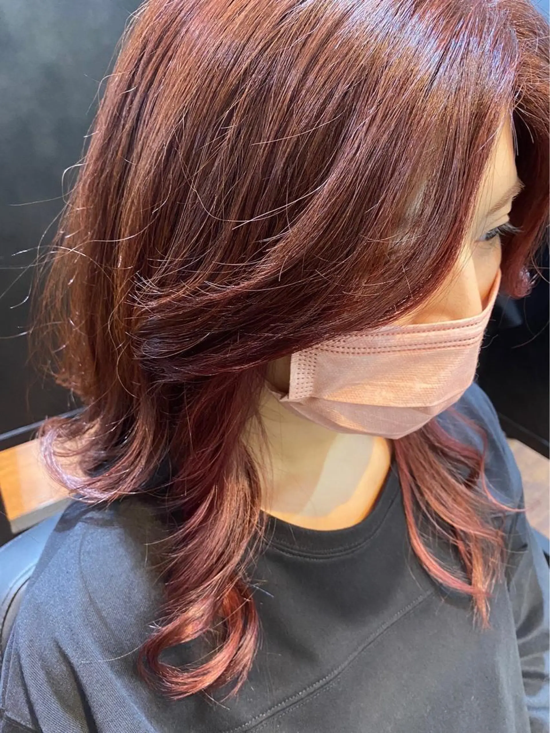 セミロング カット ヘアカラー トリートメント N°number大分 ナンバーmikotoのヘアスタイル